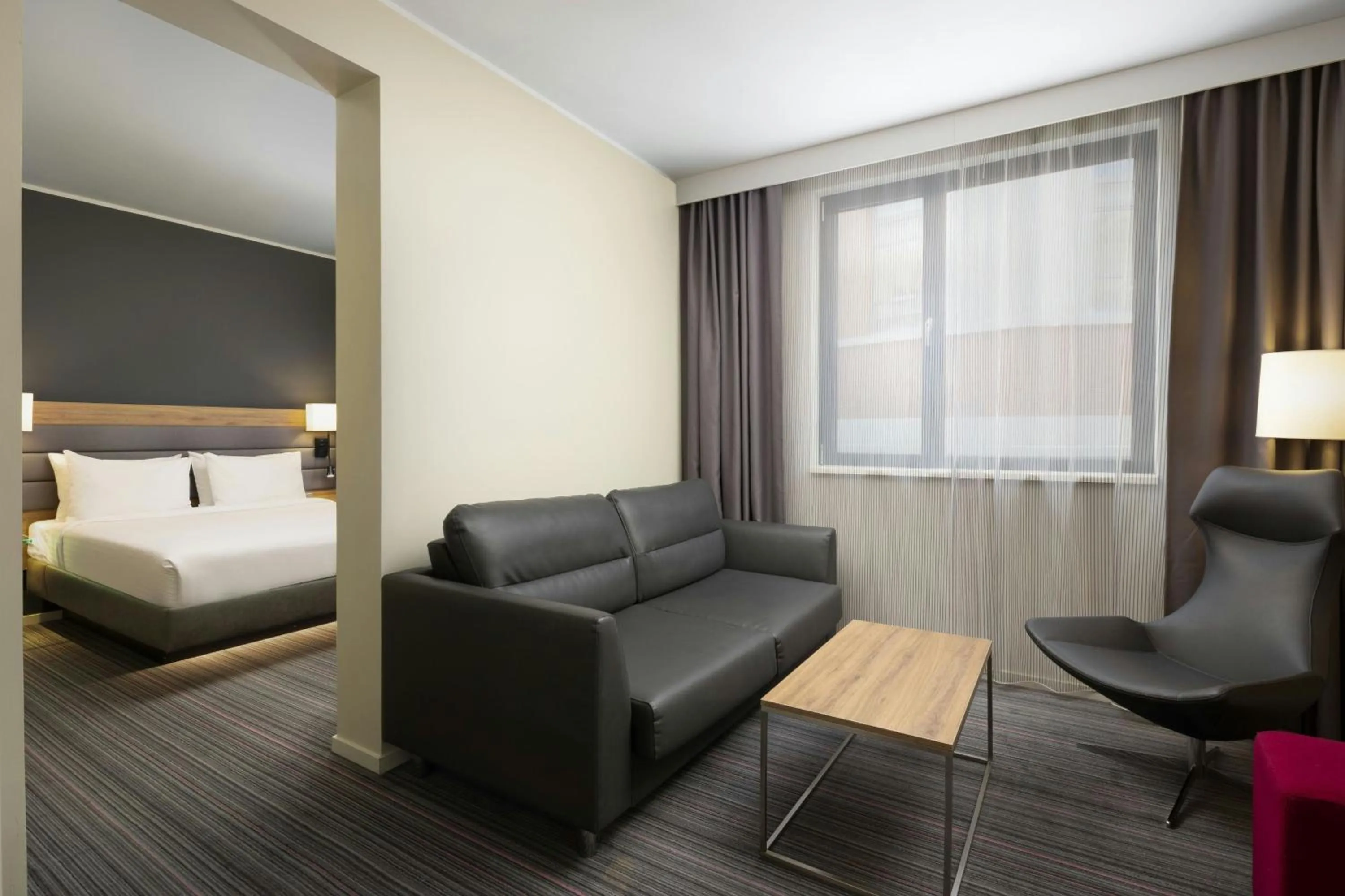 Living room, Bed in Moxy Glasgow Merchant City