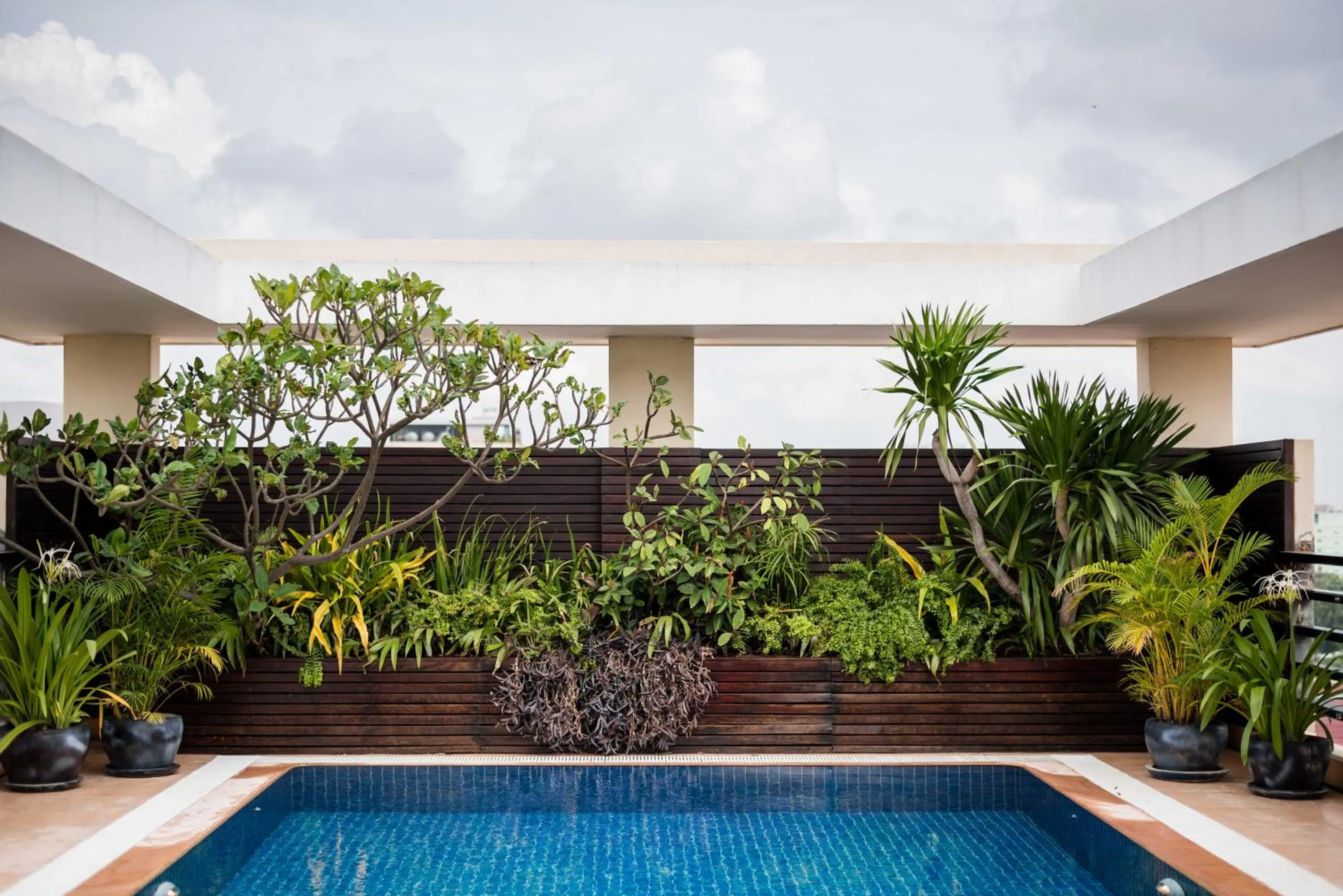 Swimming pool in City View Apartment