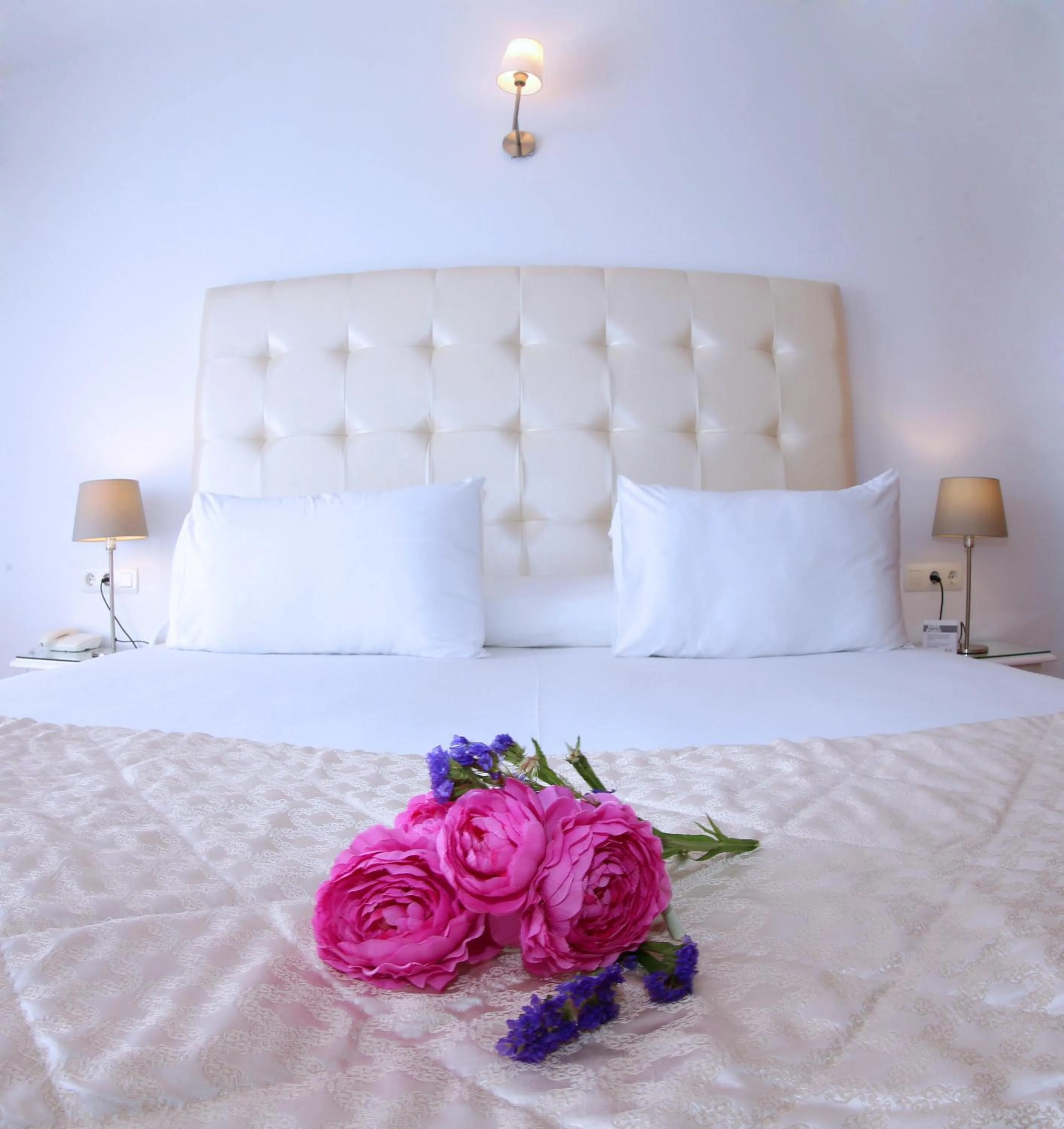 Bed in Hotel Casa Rosa