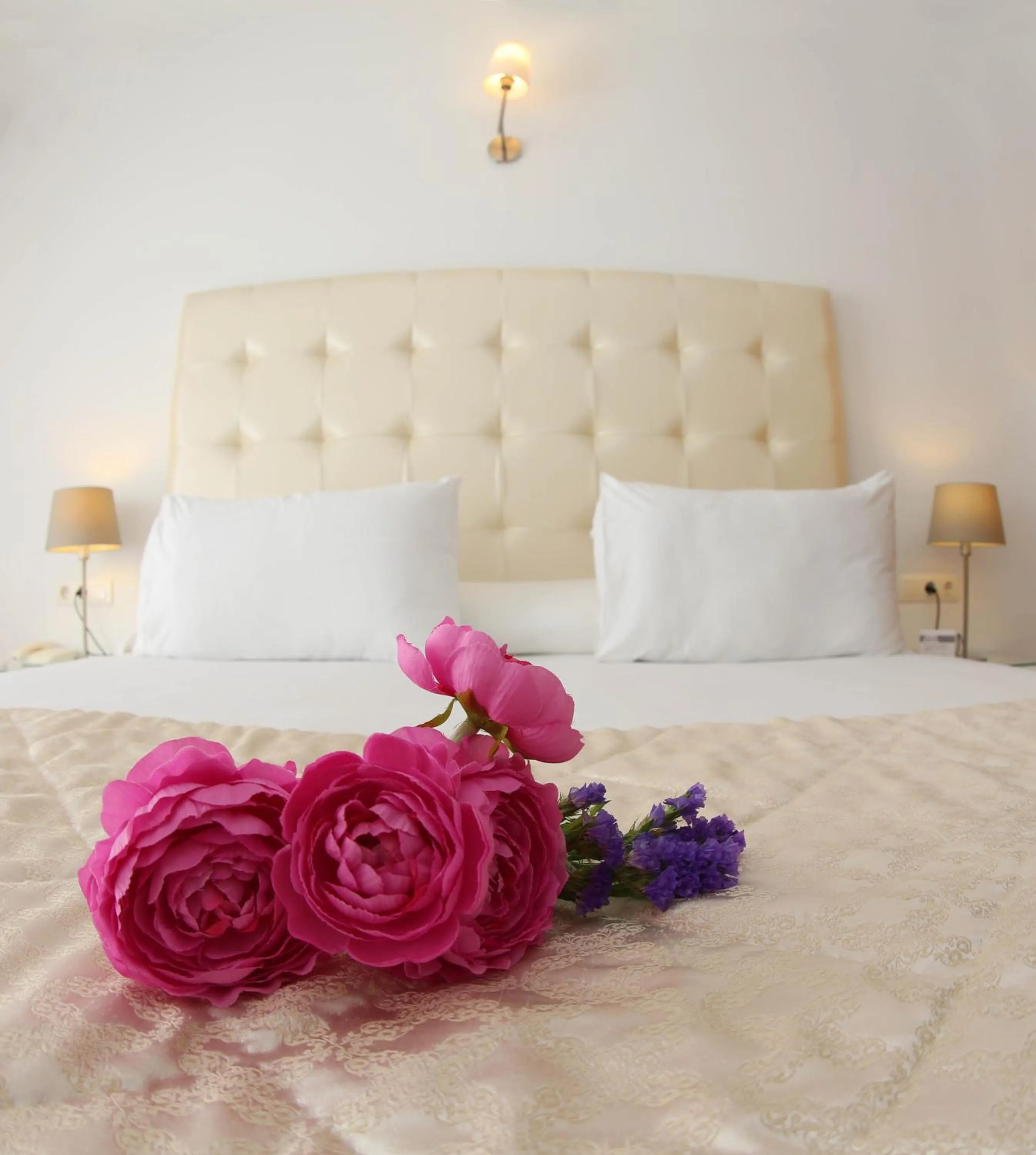 Bed in Hotel Casa Rosa