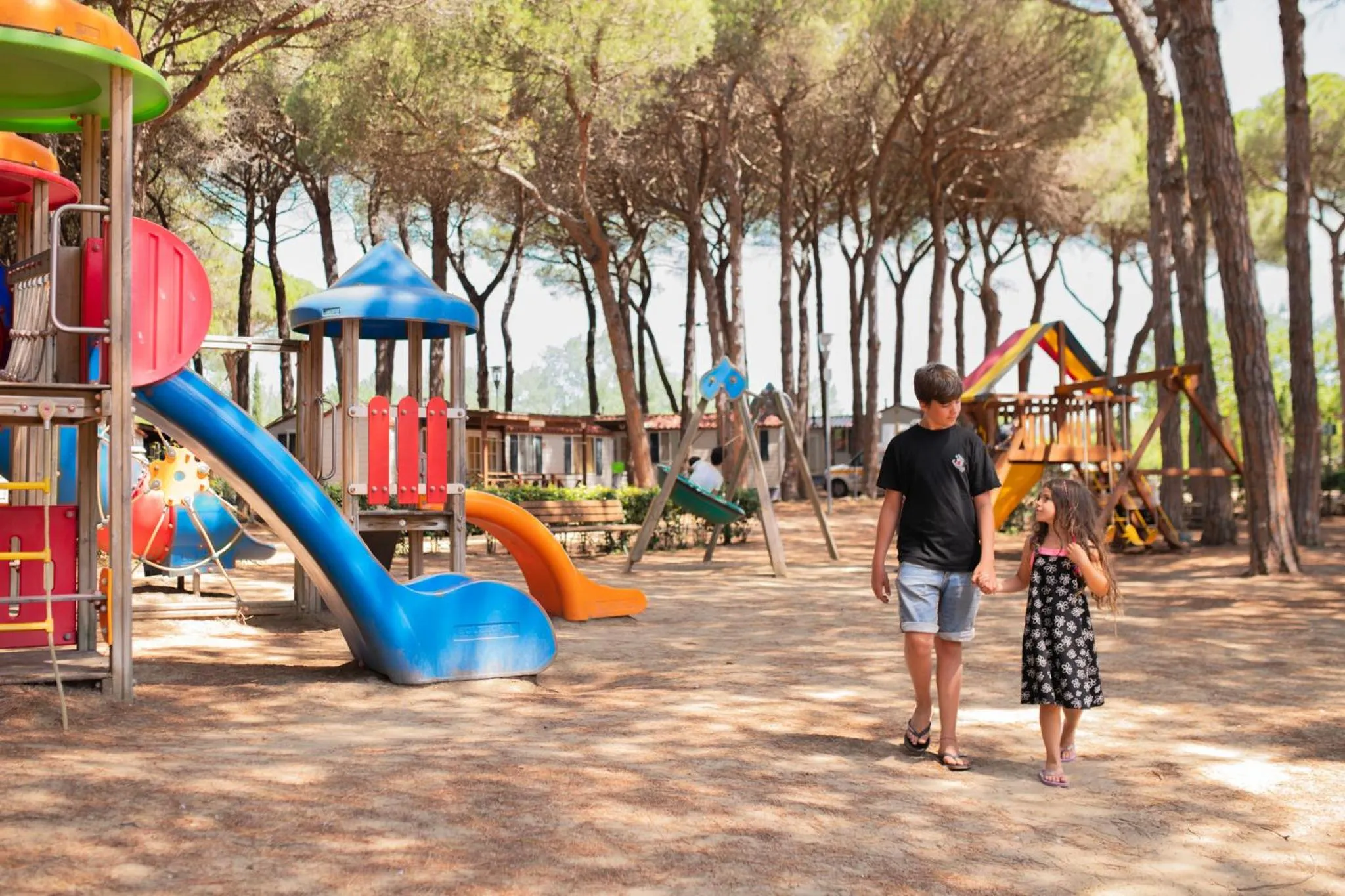 Children play ground in Pineta Sul Mare Camping Village