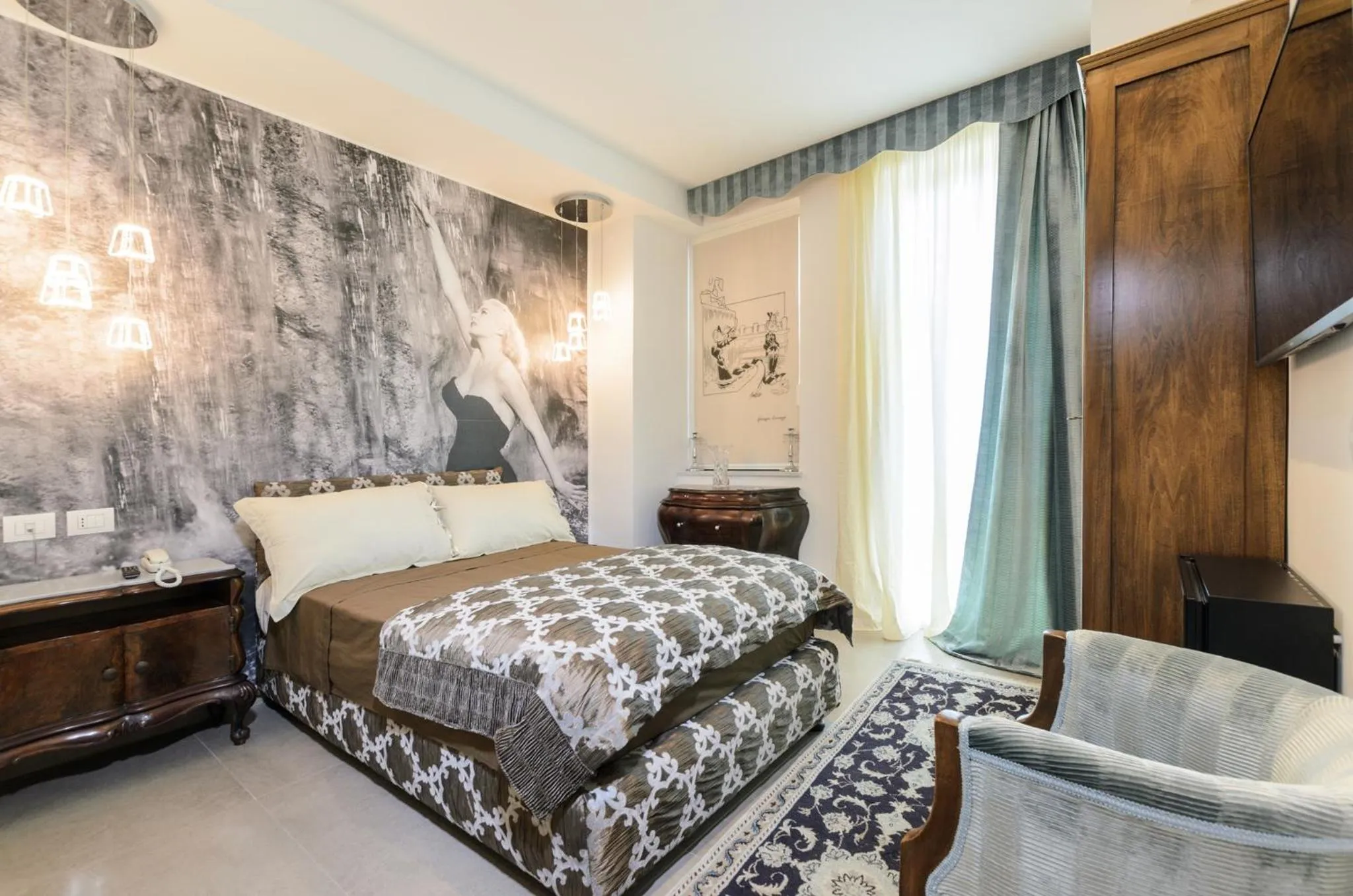 Bed in Hotel CineApollo - Ogni camera un film!