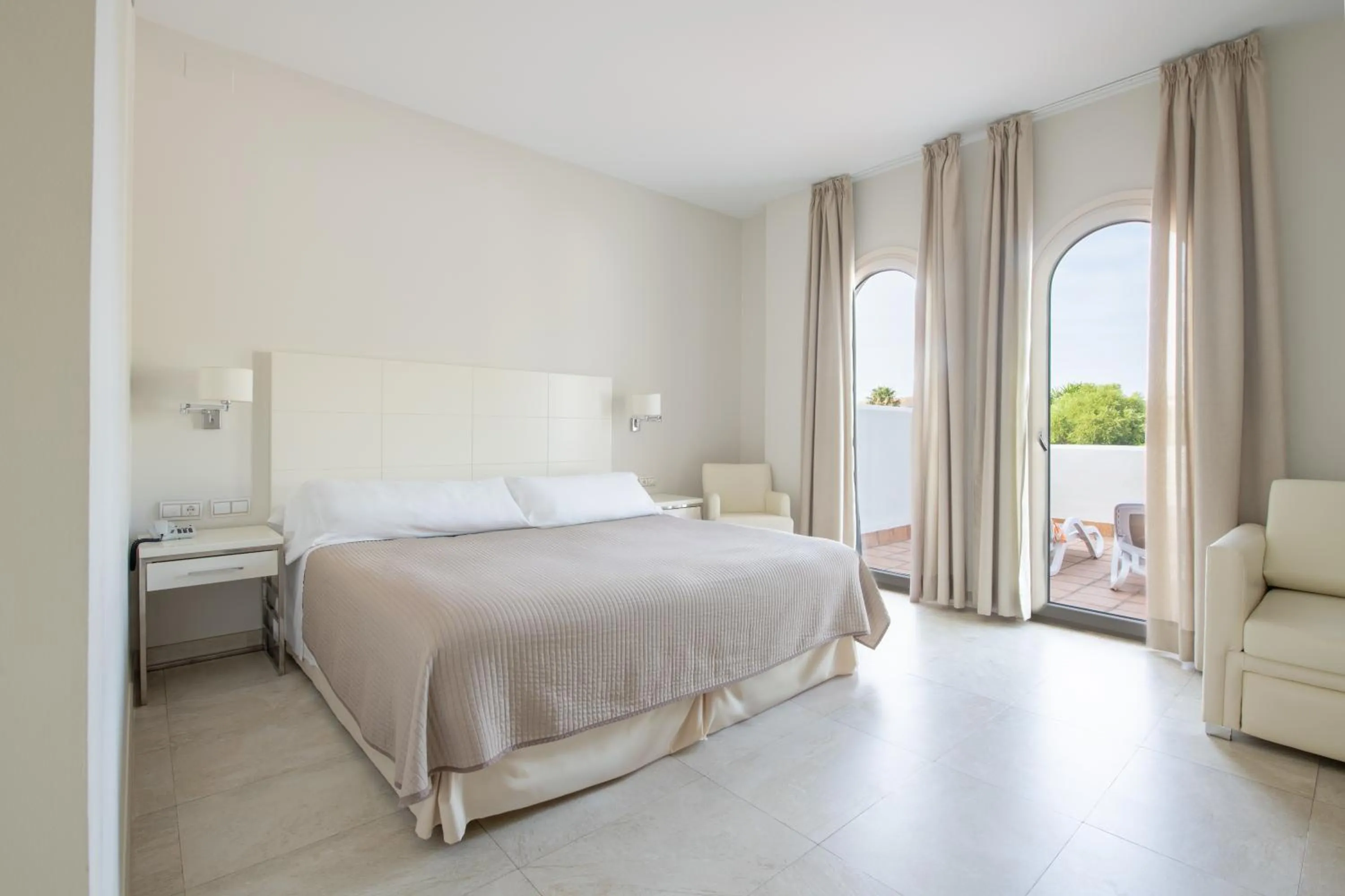 Bed in Hotel Atlántico