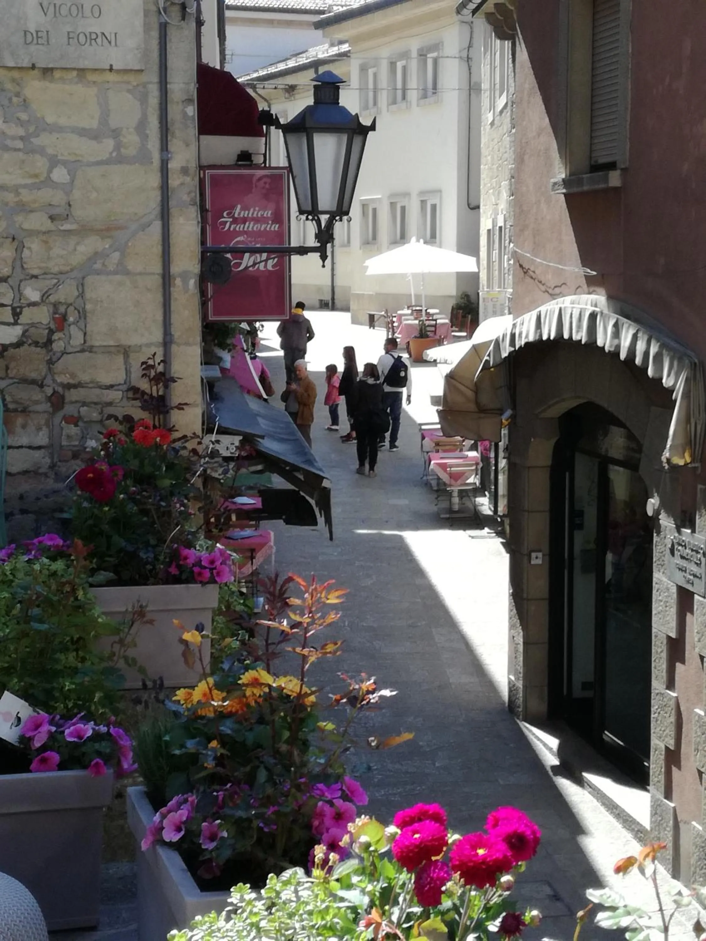 Street view in La Grotta Hotel