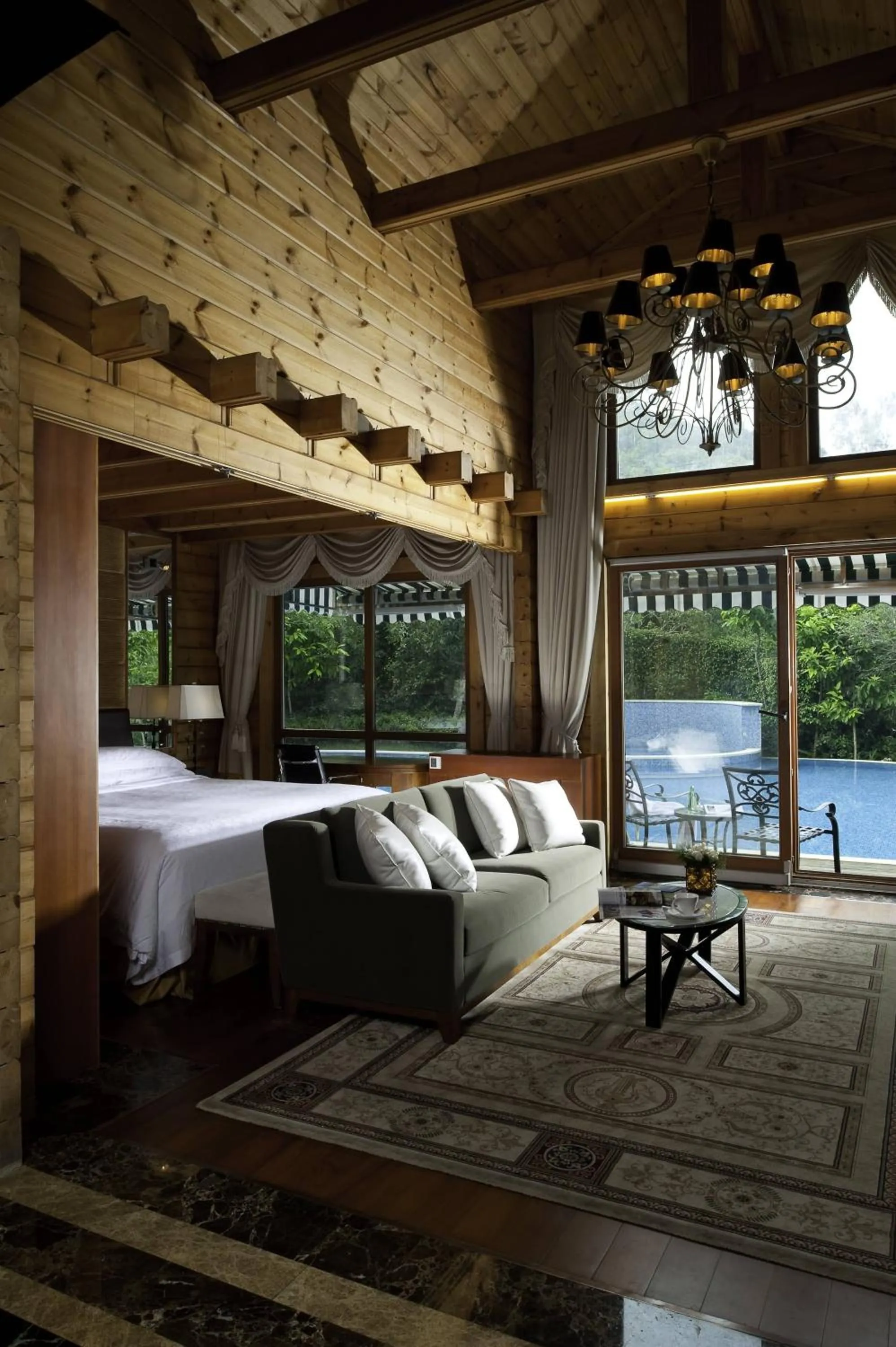 Bed in The Interlaken OCT Hotel