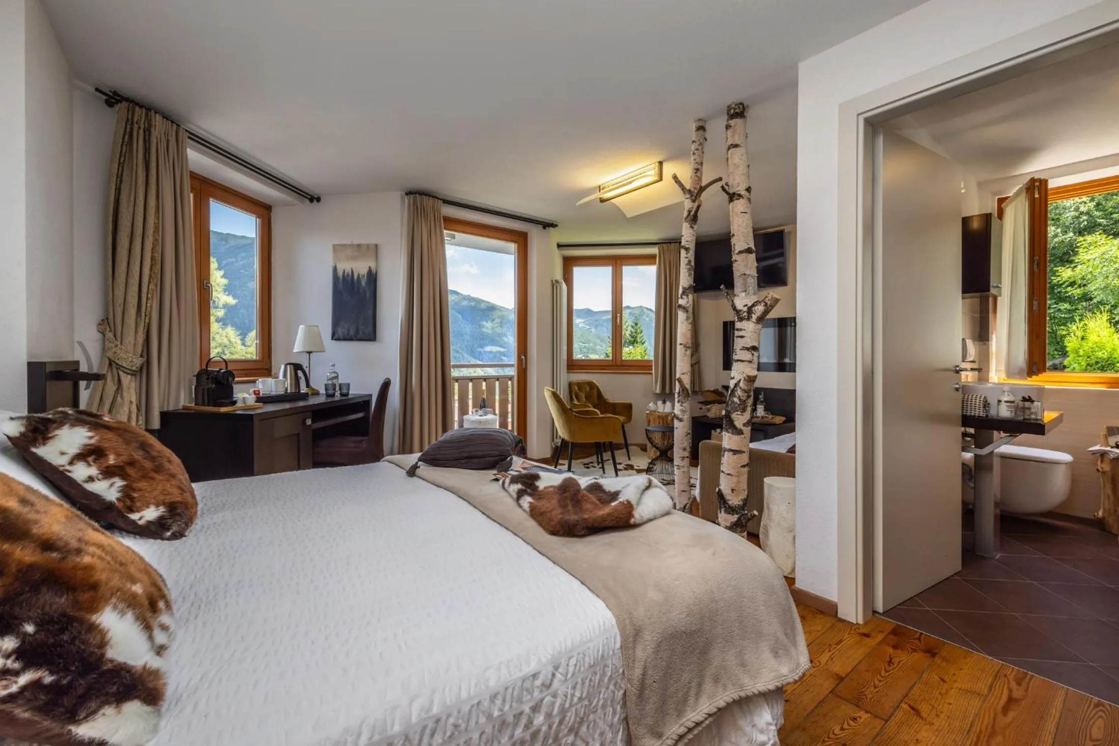 Bed in Hotel Folgarida