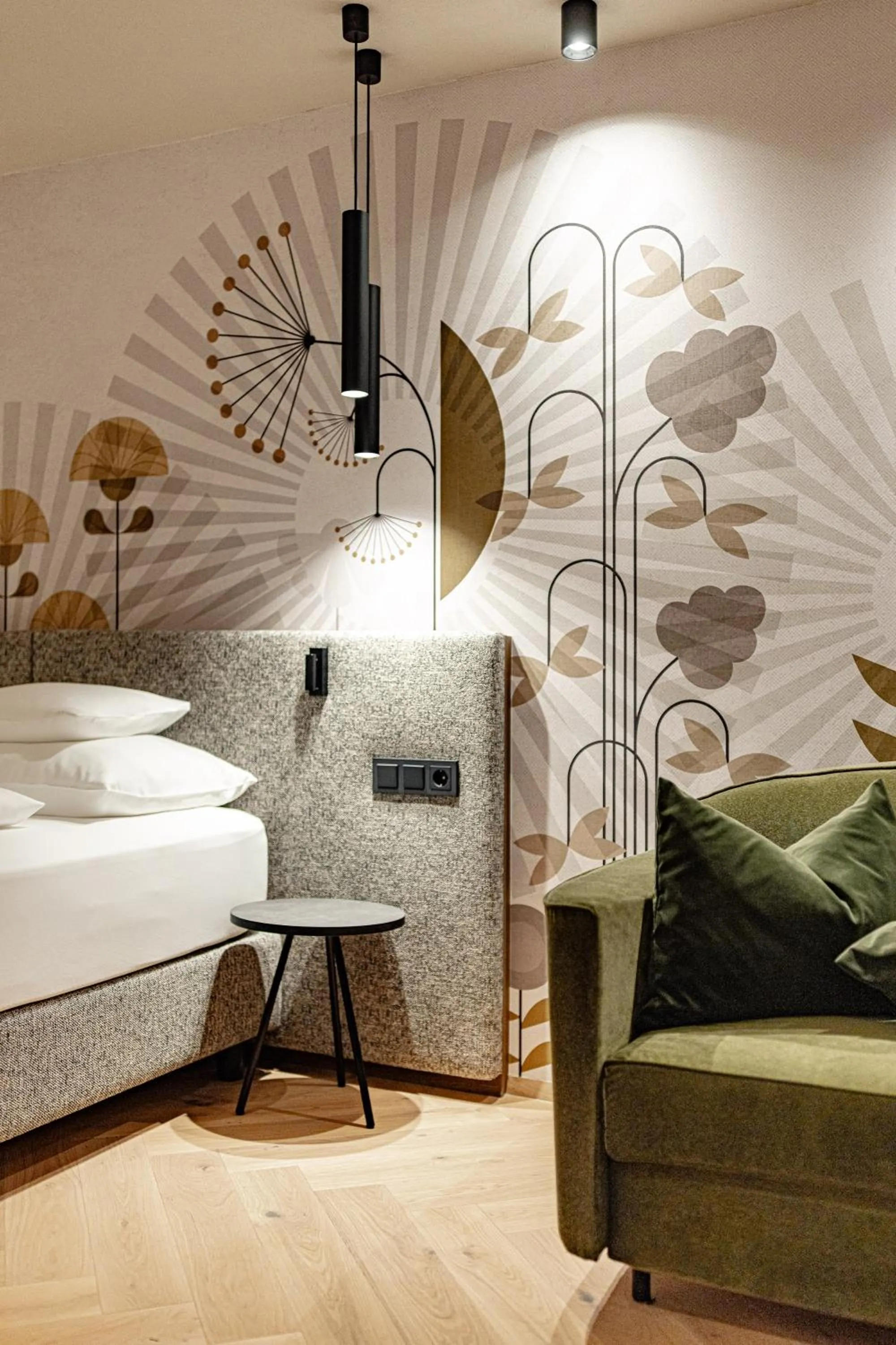 Photo of the whole room, Bed in SONNENBERG Panorama Dolomites Wellbeing