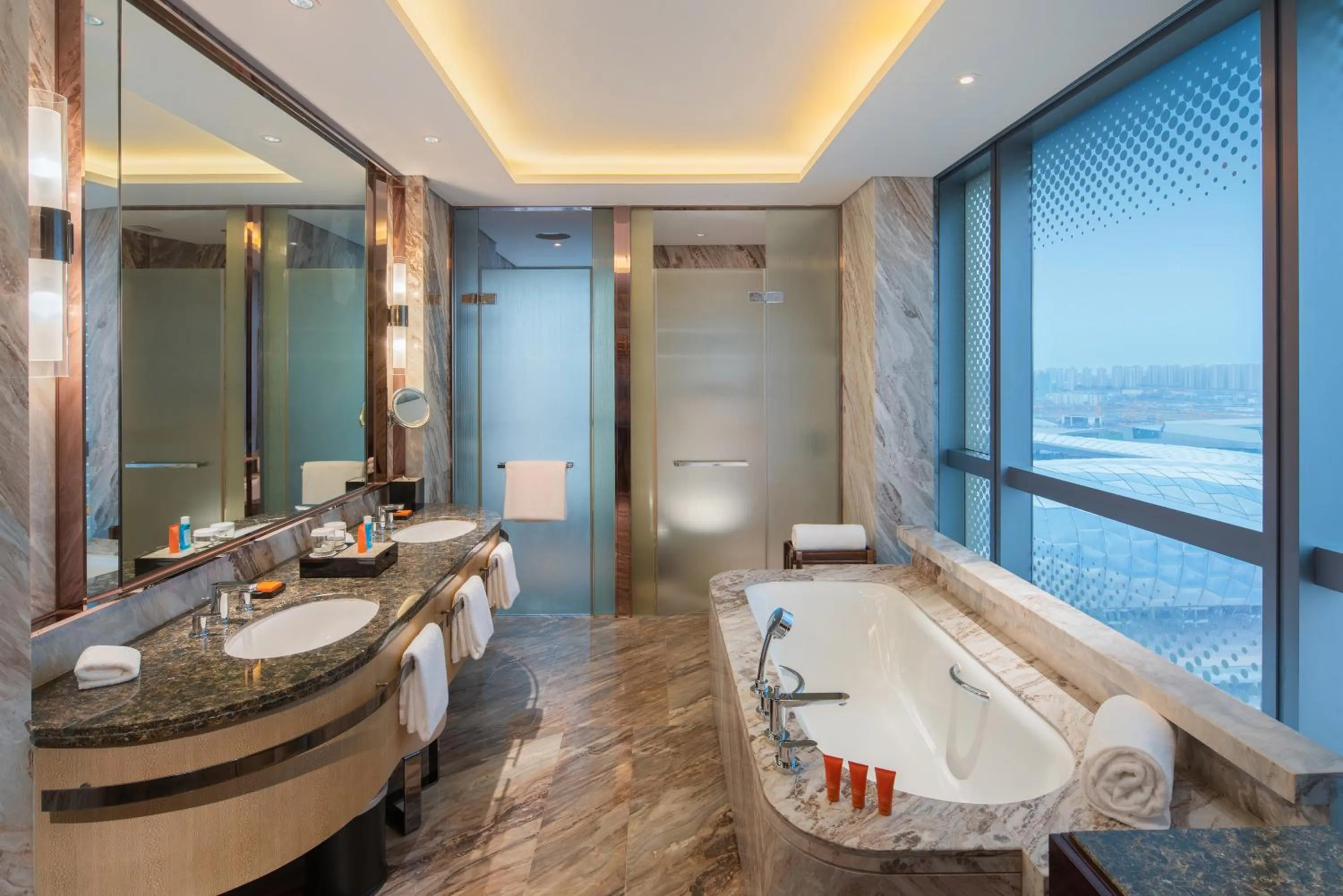 Steam room in Crowne Plaza Dalian Sports Center by IHG