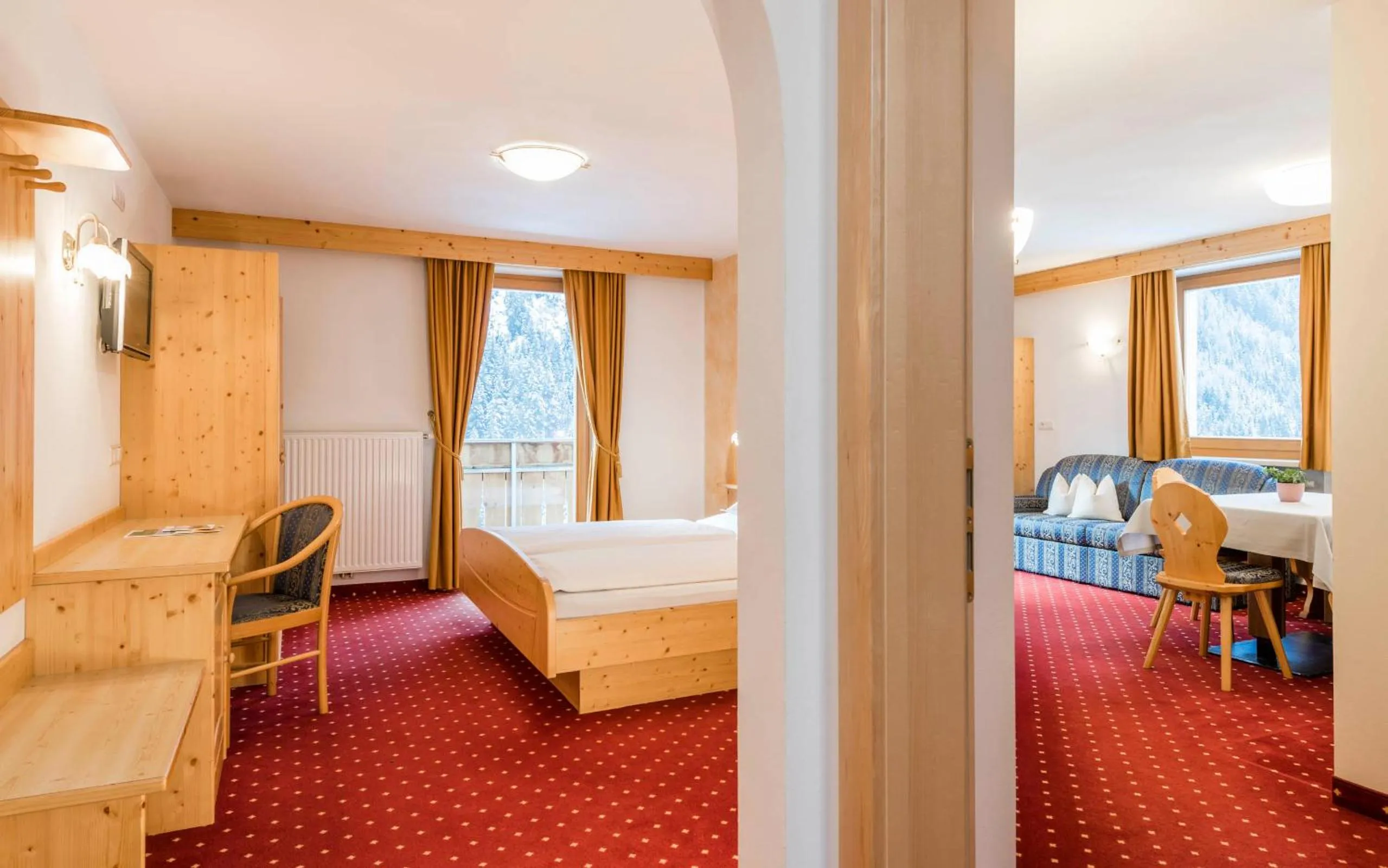 Bed in B&B Hotel Alpenrose Rooms & Apartments