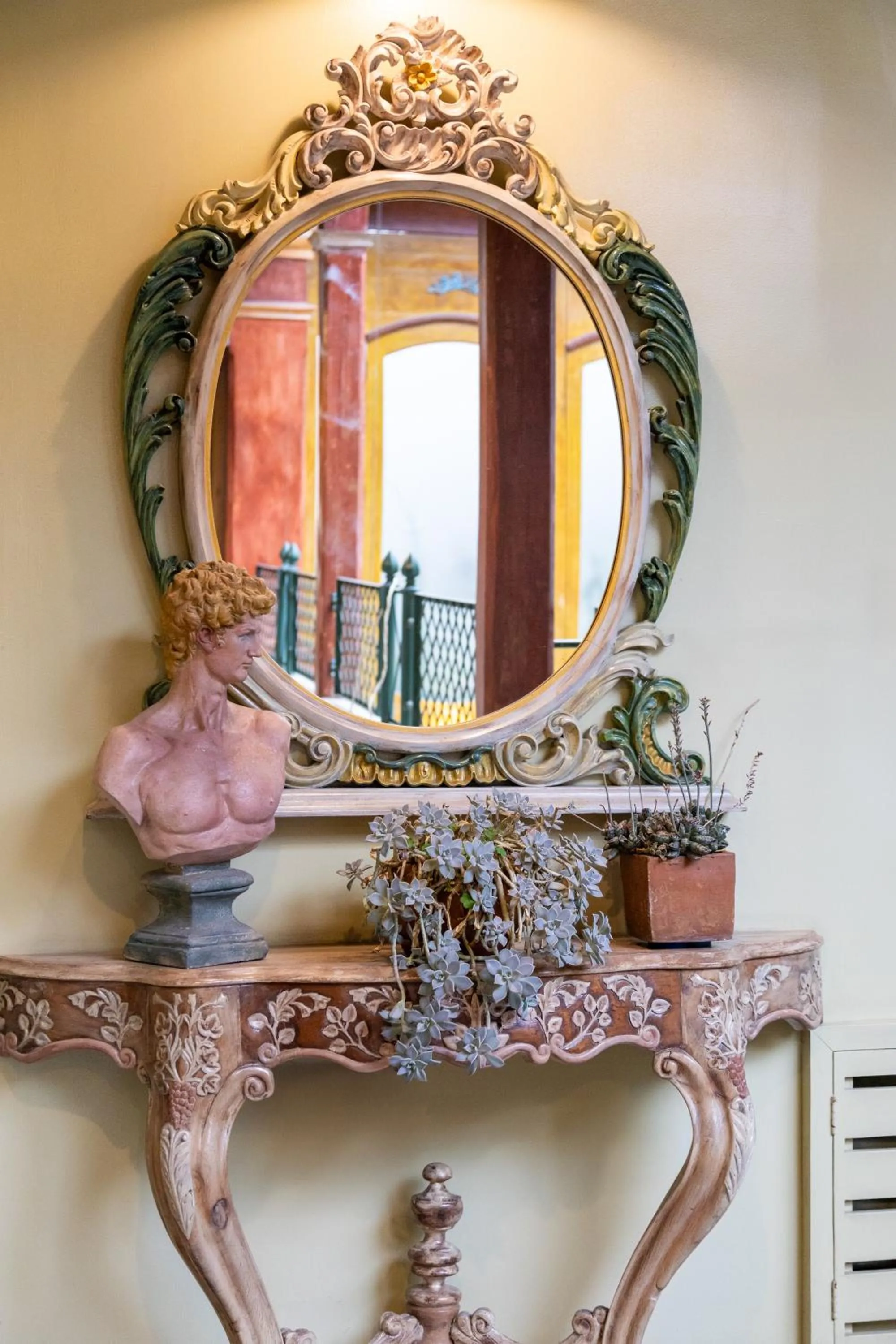 Decorative detail in Old Town Quito Suites, Heritage Hotel, Historic center