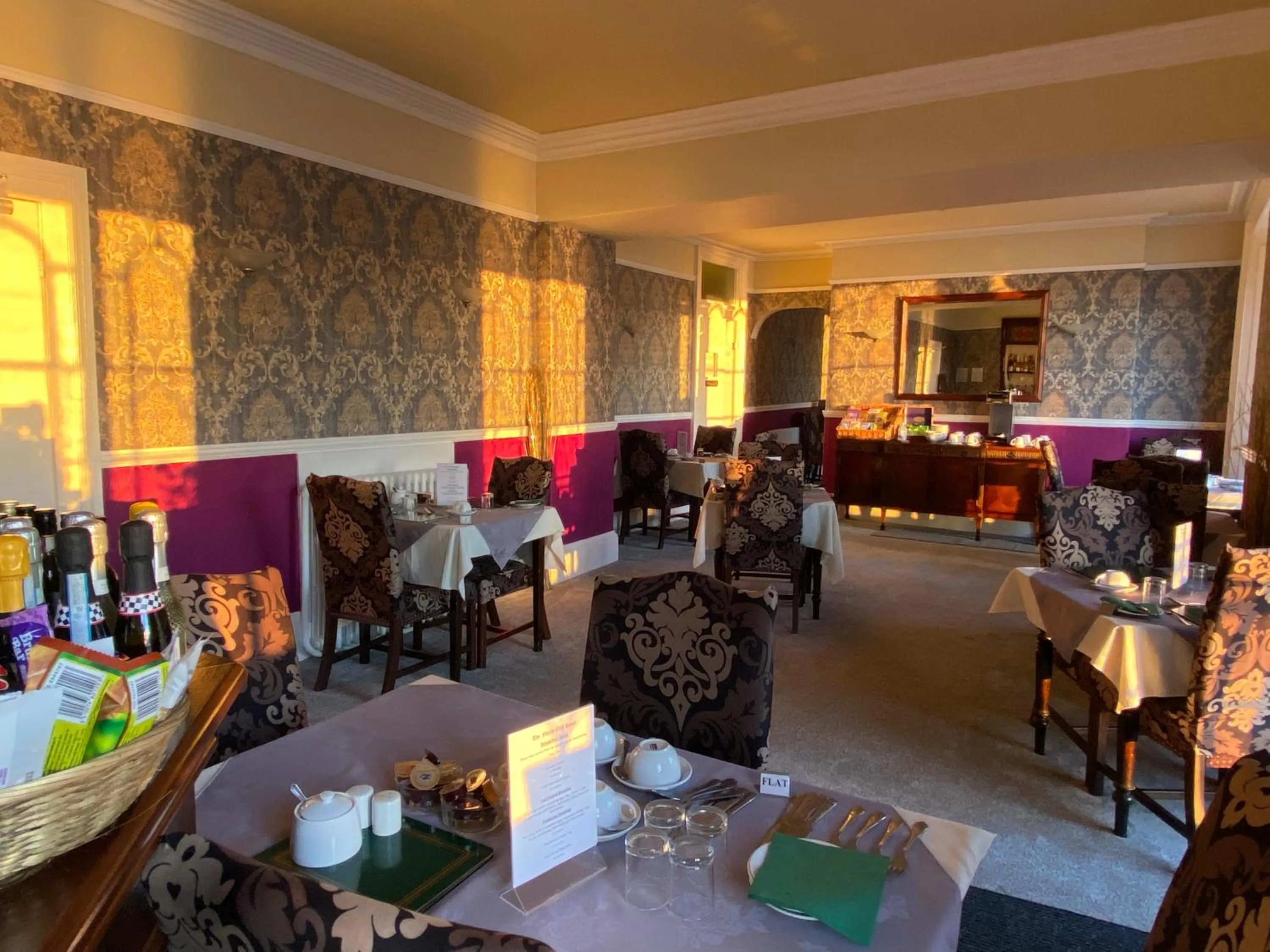 Dining area in The North Cliff Hotel