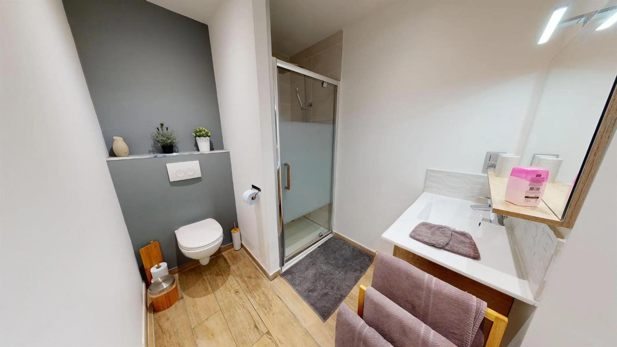 Bathroom in Au Petit Canteleu - Bed & Breakfast