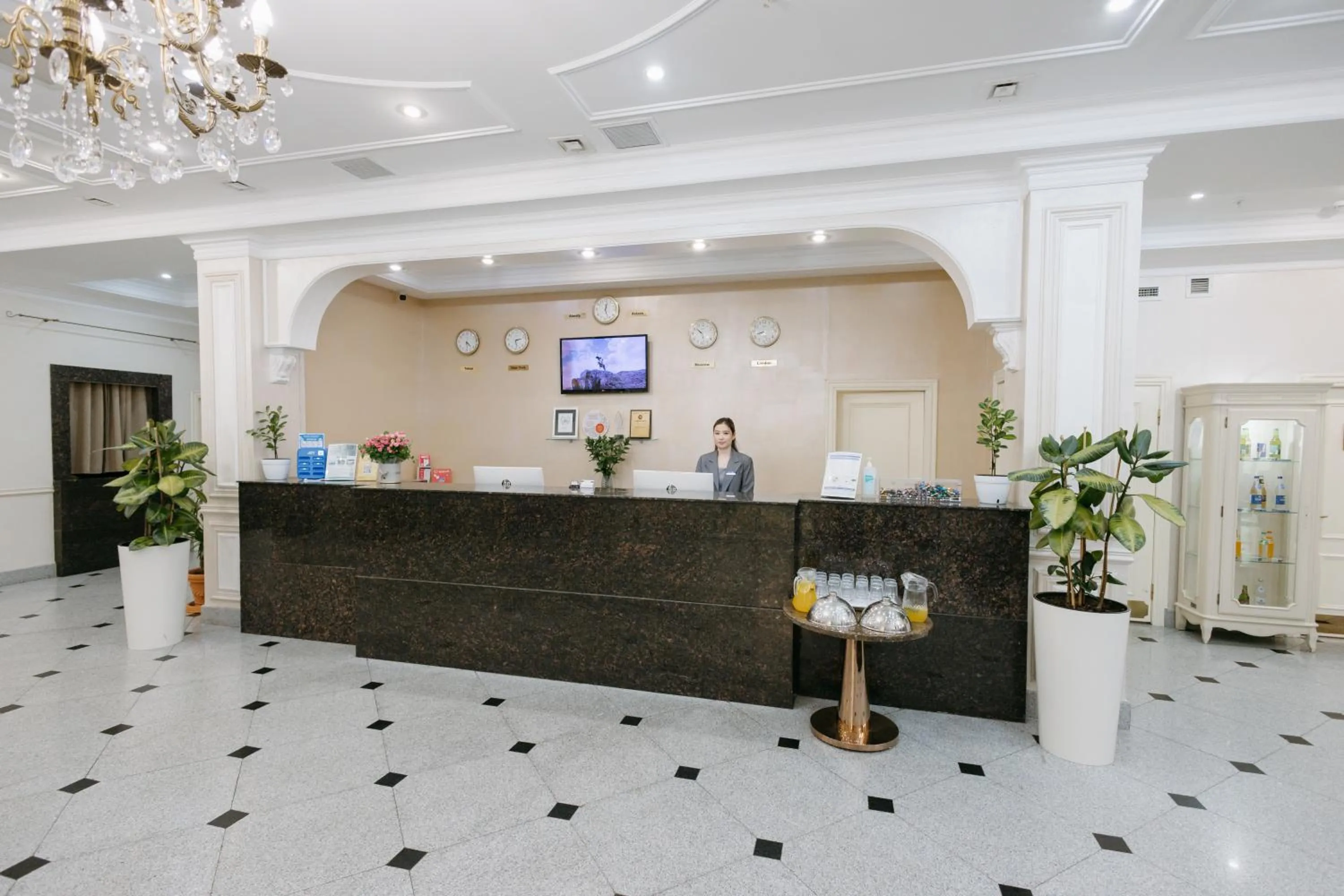 Lobby or reception in Kazzhol Hotel Astana