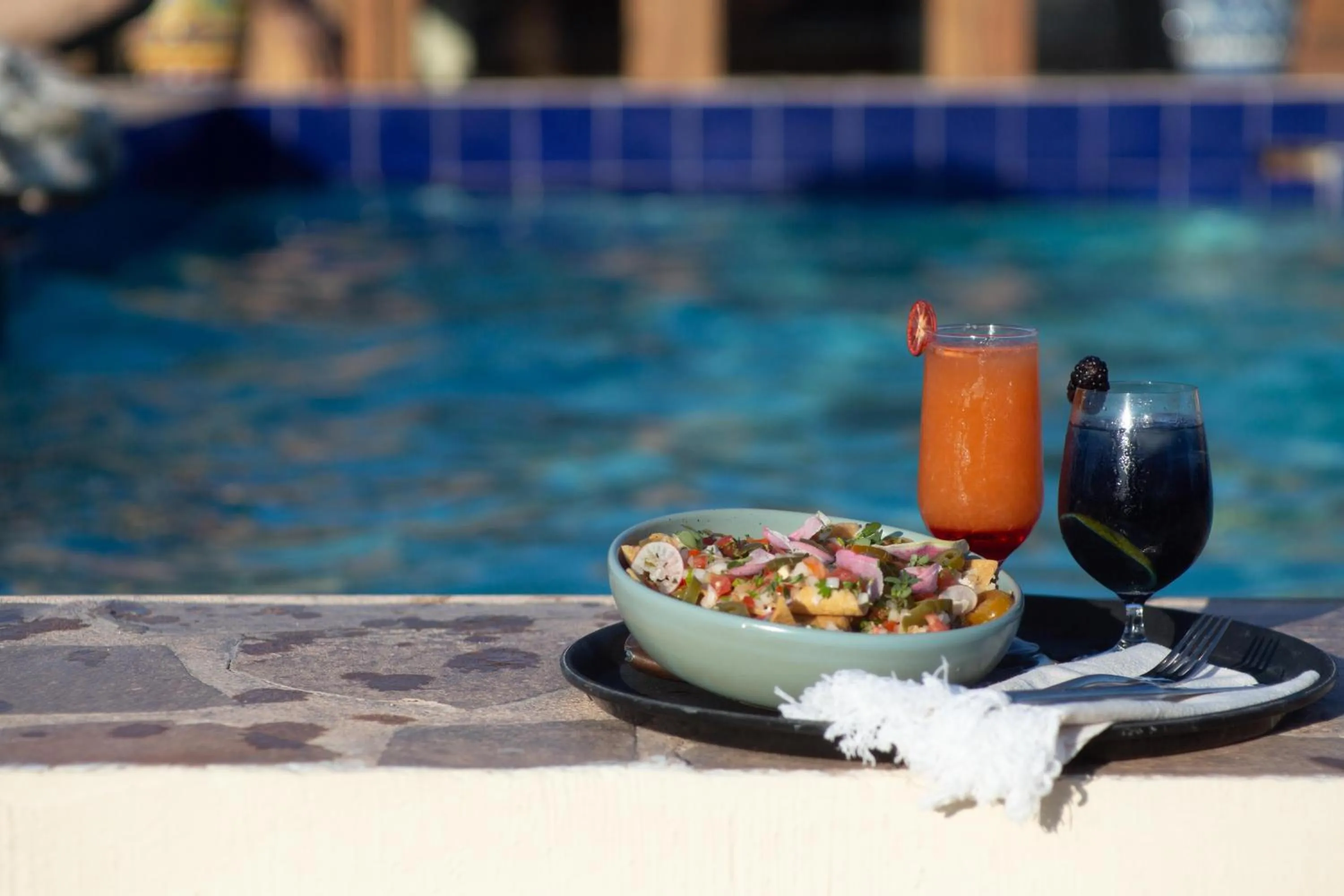 Restaurant/places to eat in Hotel Boutique Posada De Las Flores Loreto