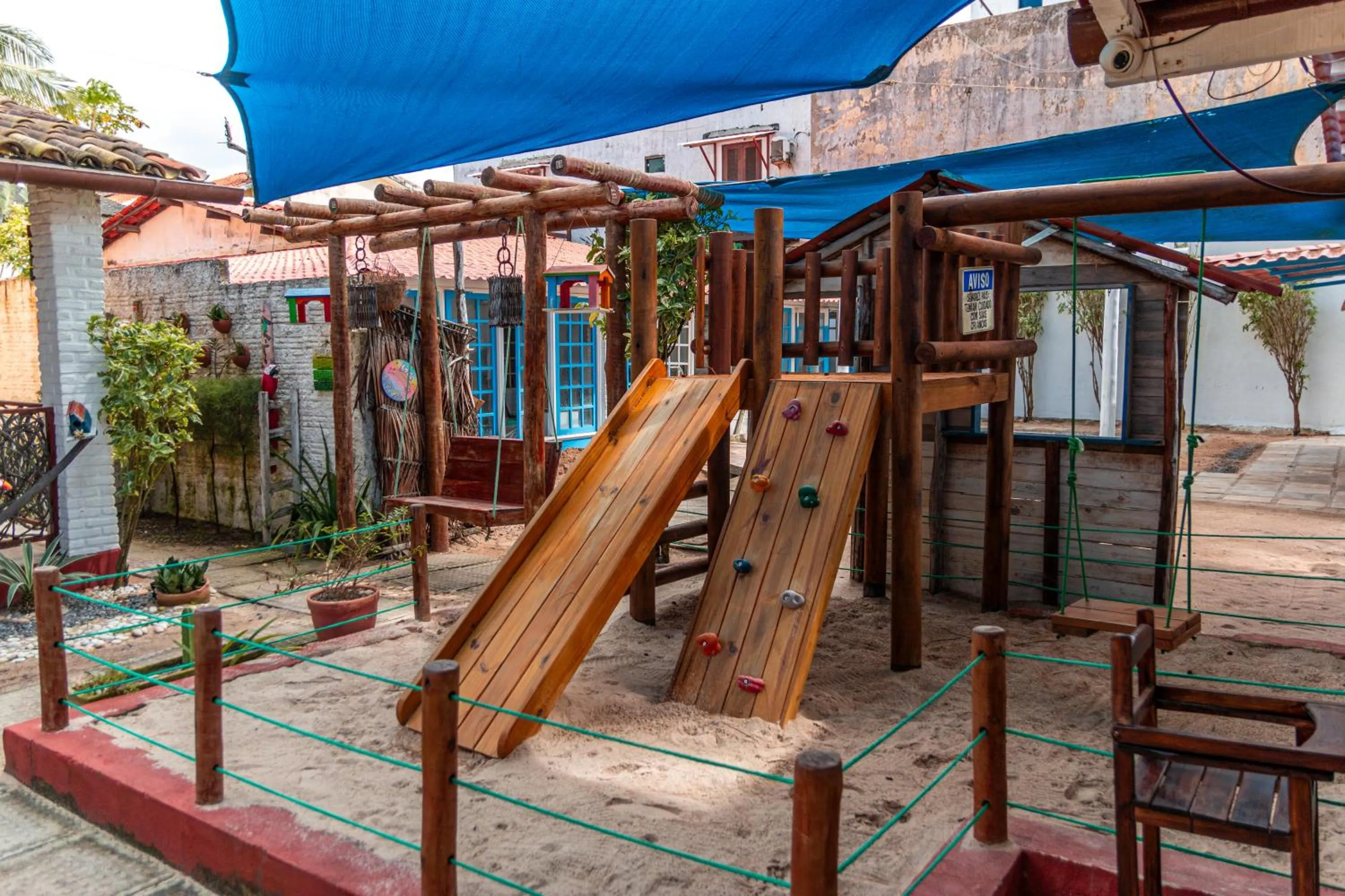 Children play ground in Pousada La Bella Luna