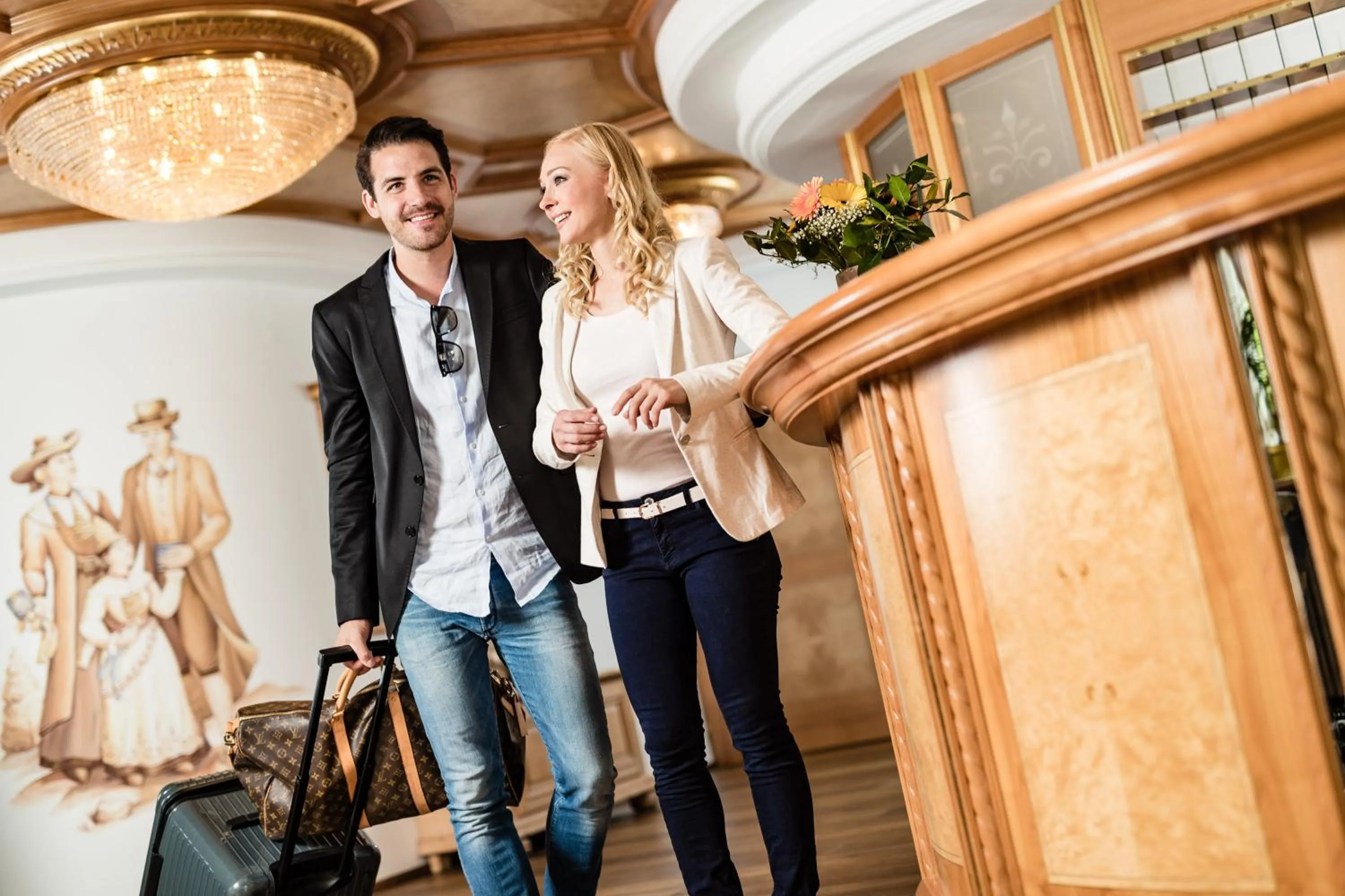 Lobby or reception in Hotel Continental Dolomites