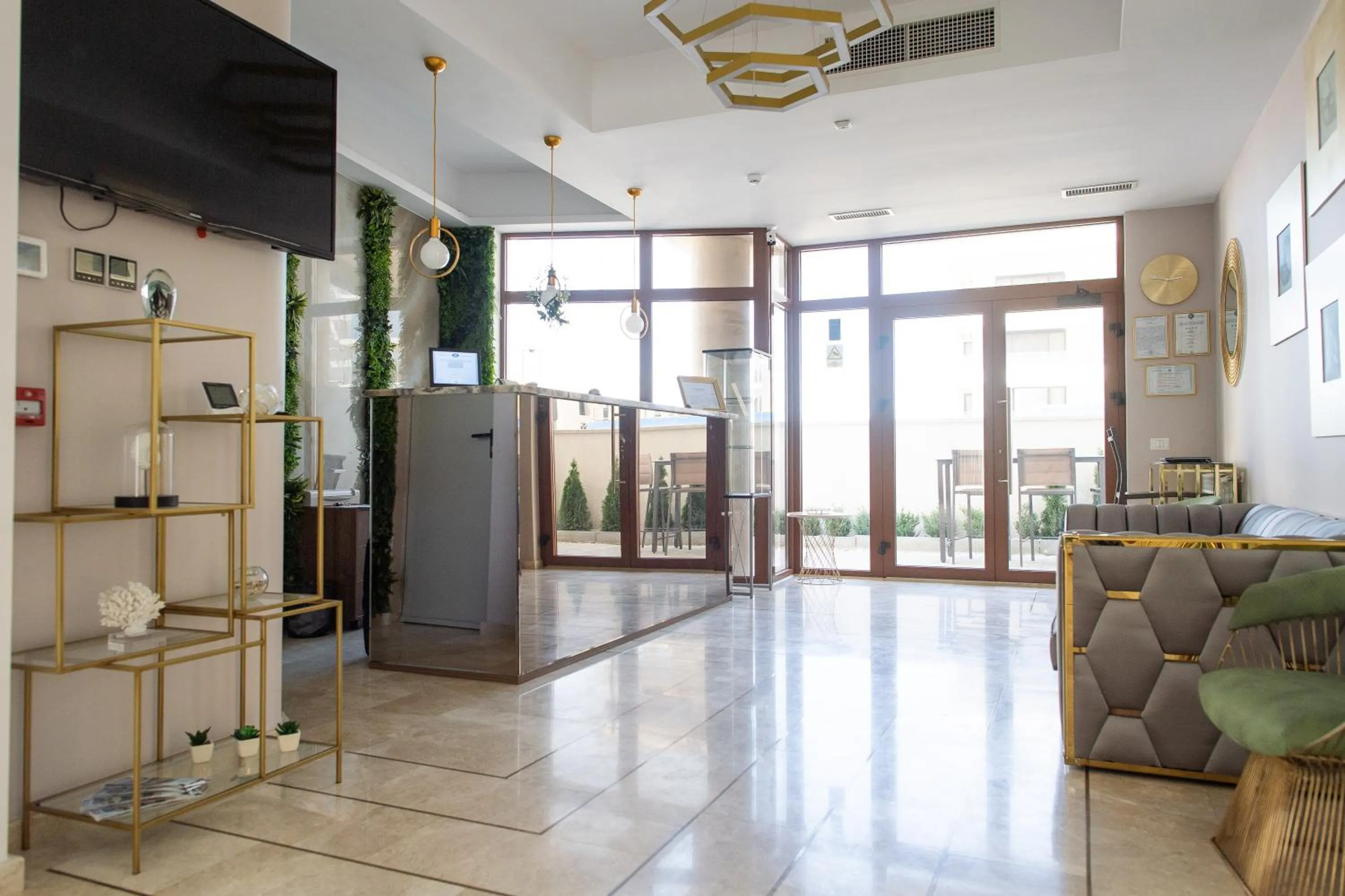 Lobby or reception in Hotel Manor