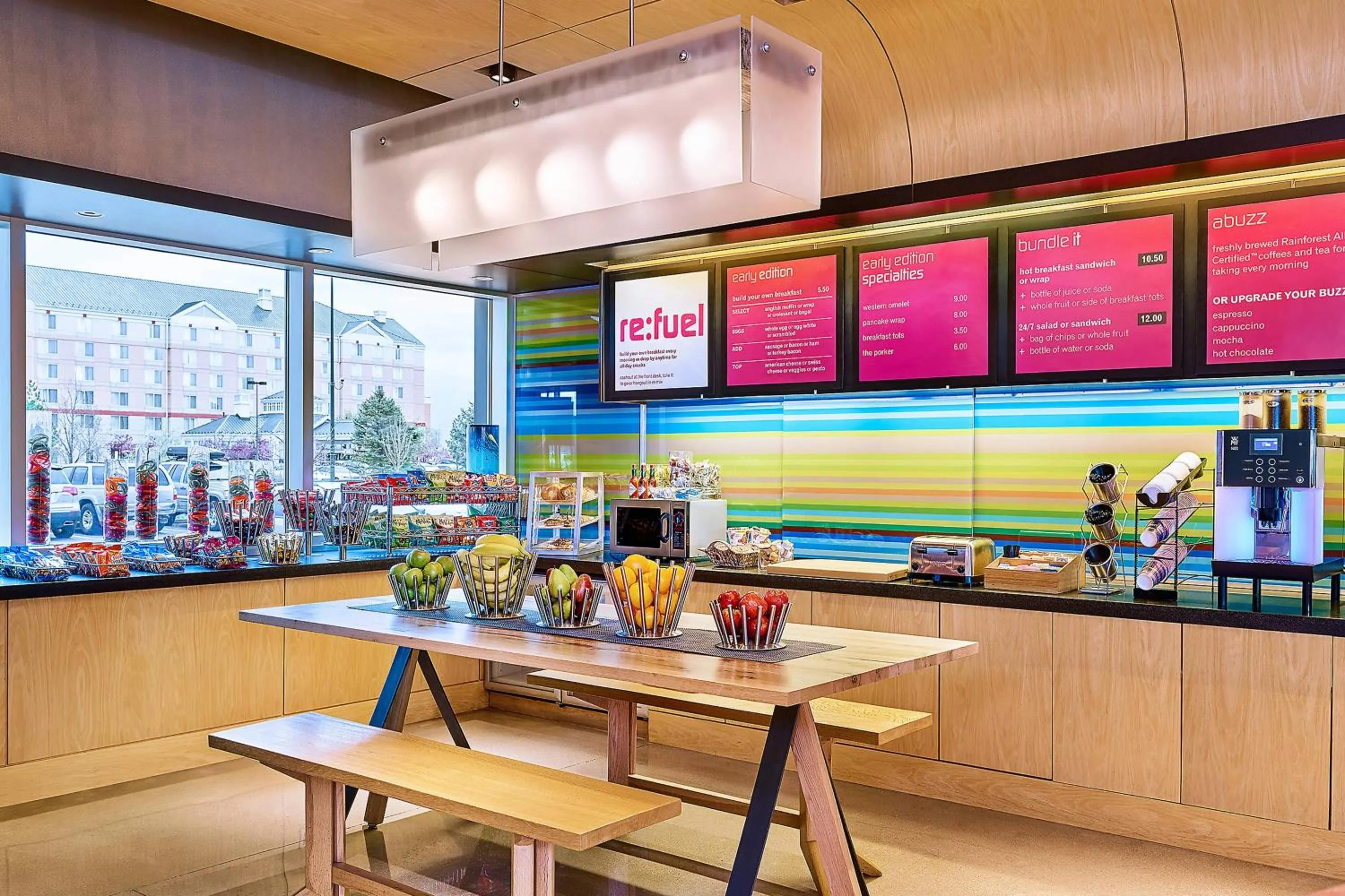 Breakfast in Aloft Denver Airport at Gateway Park