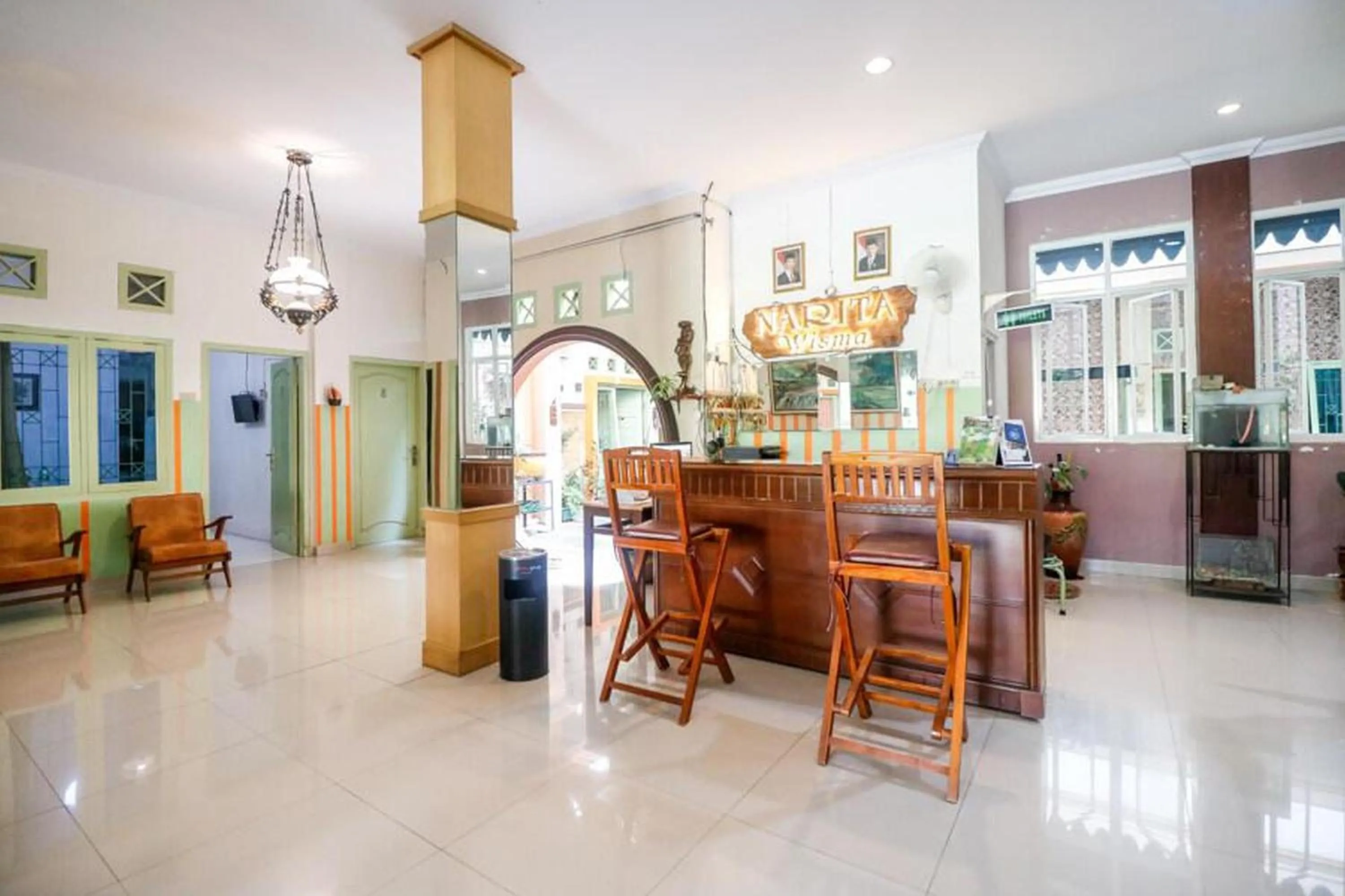 Lobby or reception in RedDoorz near Kartini Mall Lampung