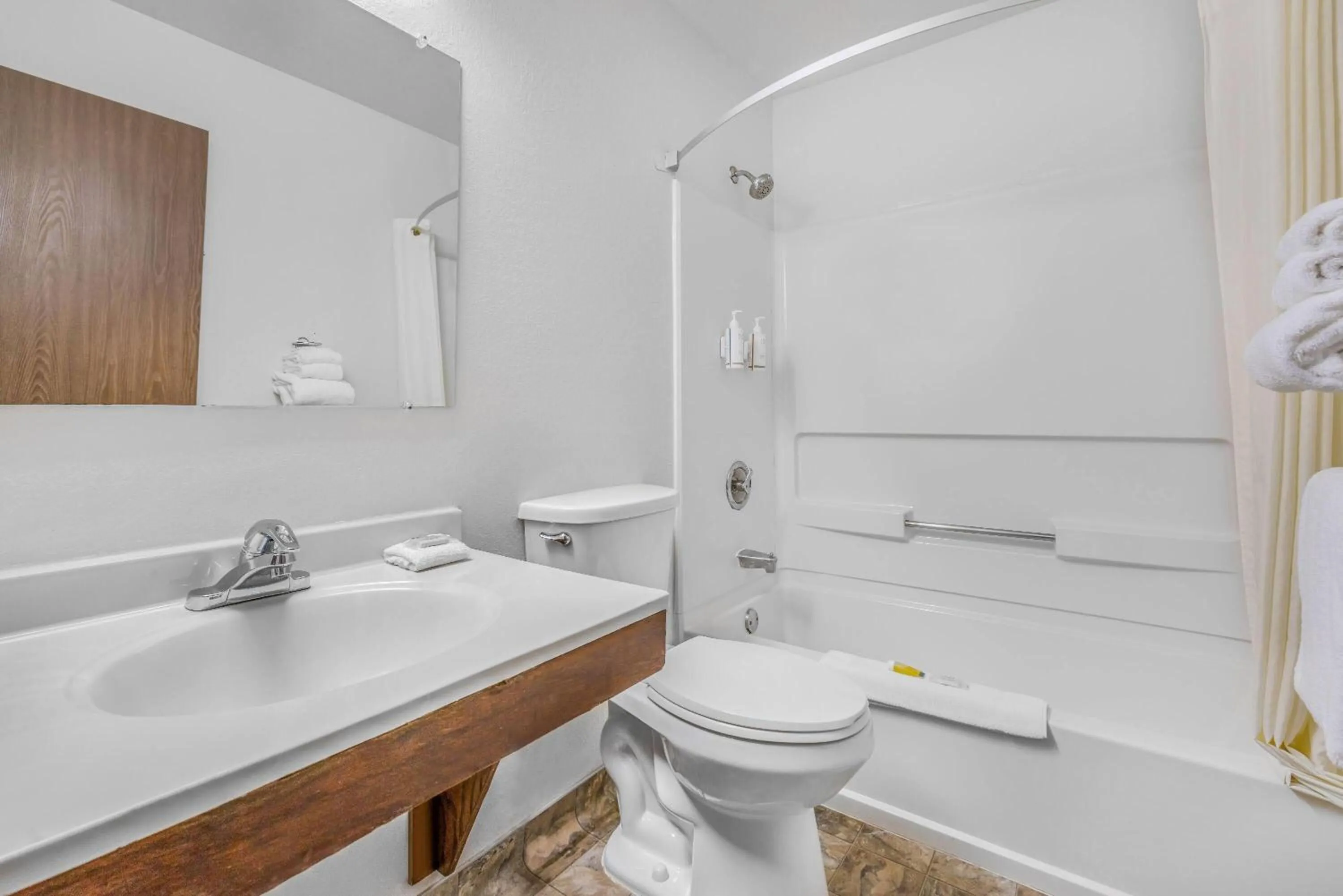 Bathroom in Super 8 by Wyndham Arcata