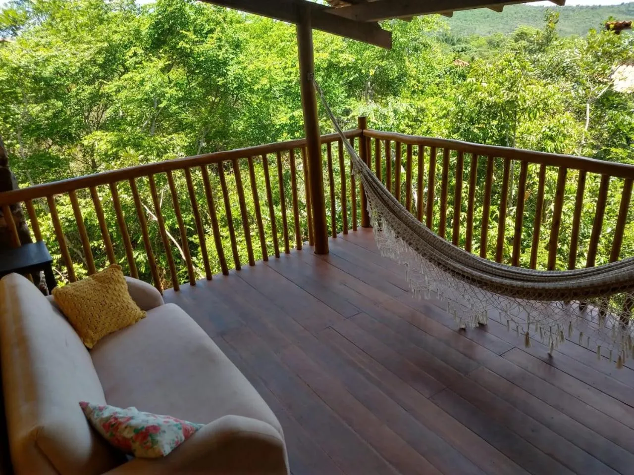 Balcony/Terrace in Pousada Alto do Cajueiro