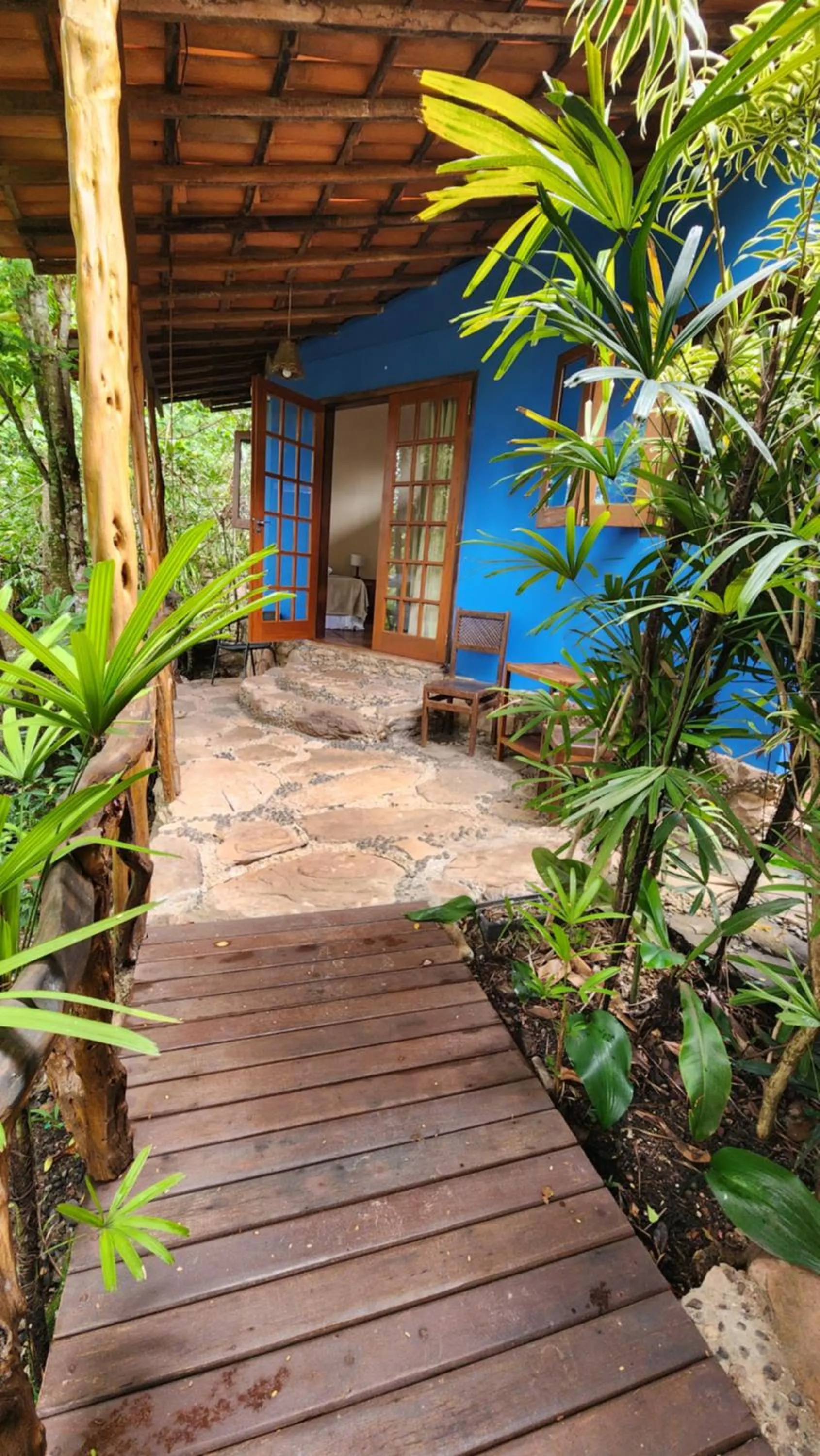 Garden view in Pousada Alto do Cajueiro