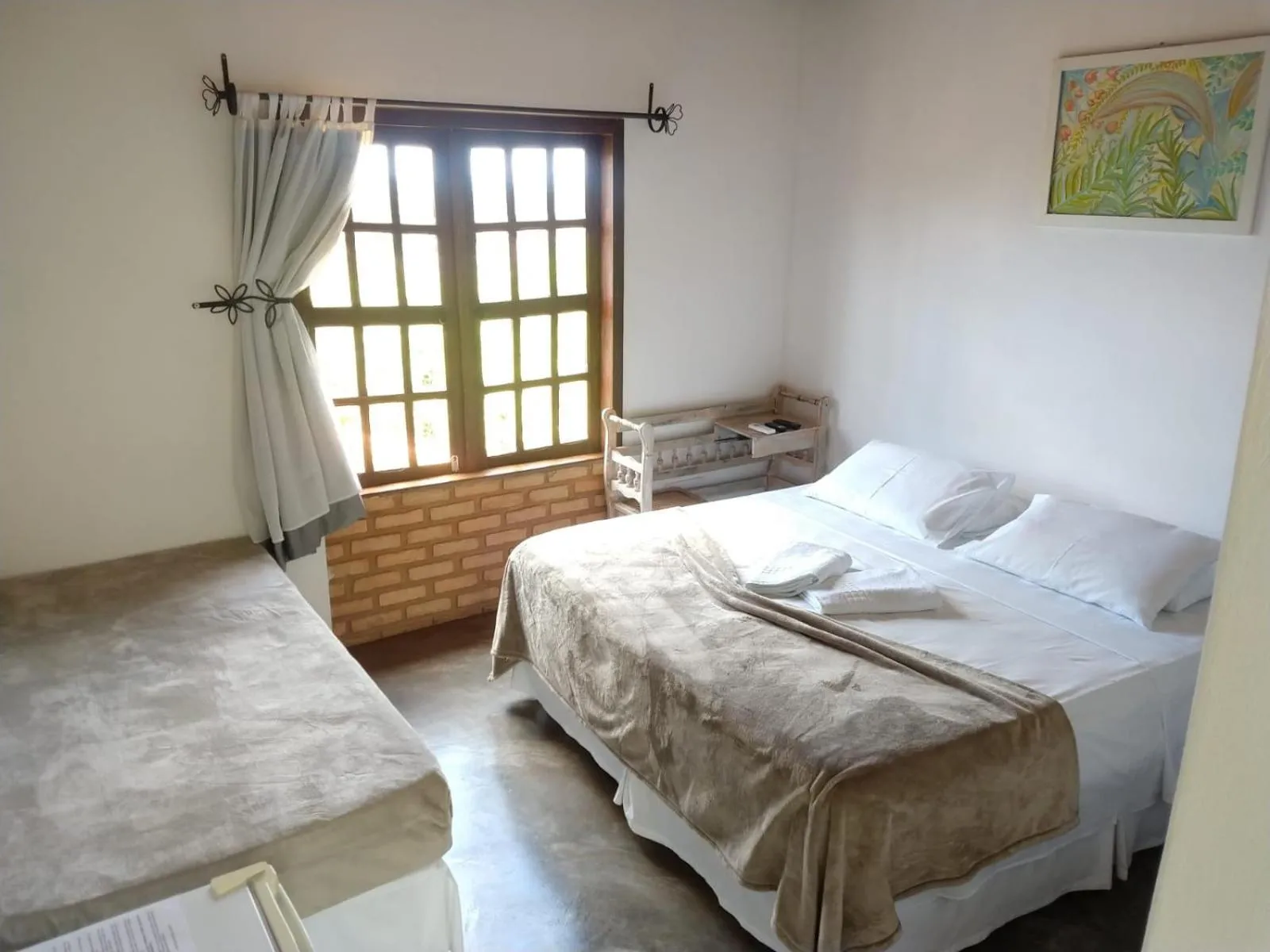 Bed in Pousada Alto do Cajueiro