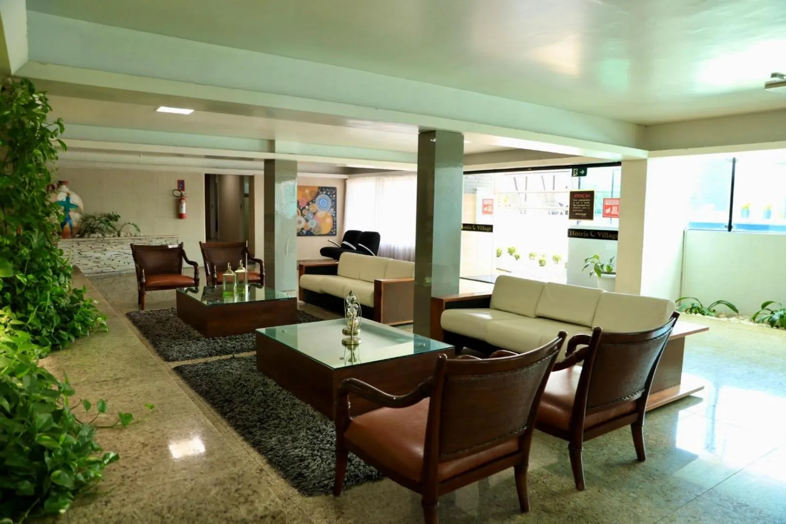 Seating area in Hotel Village Premium Caruaru