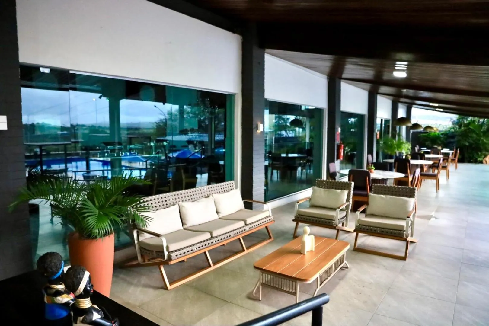 Patio in Hotel Village Premium Caruaru