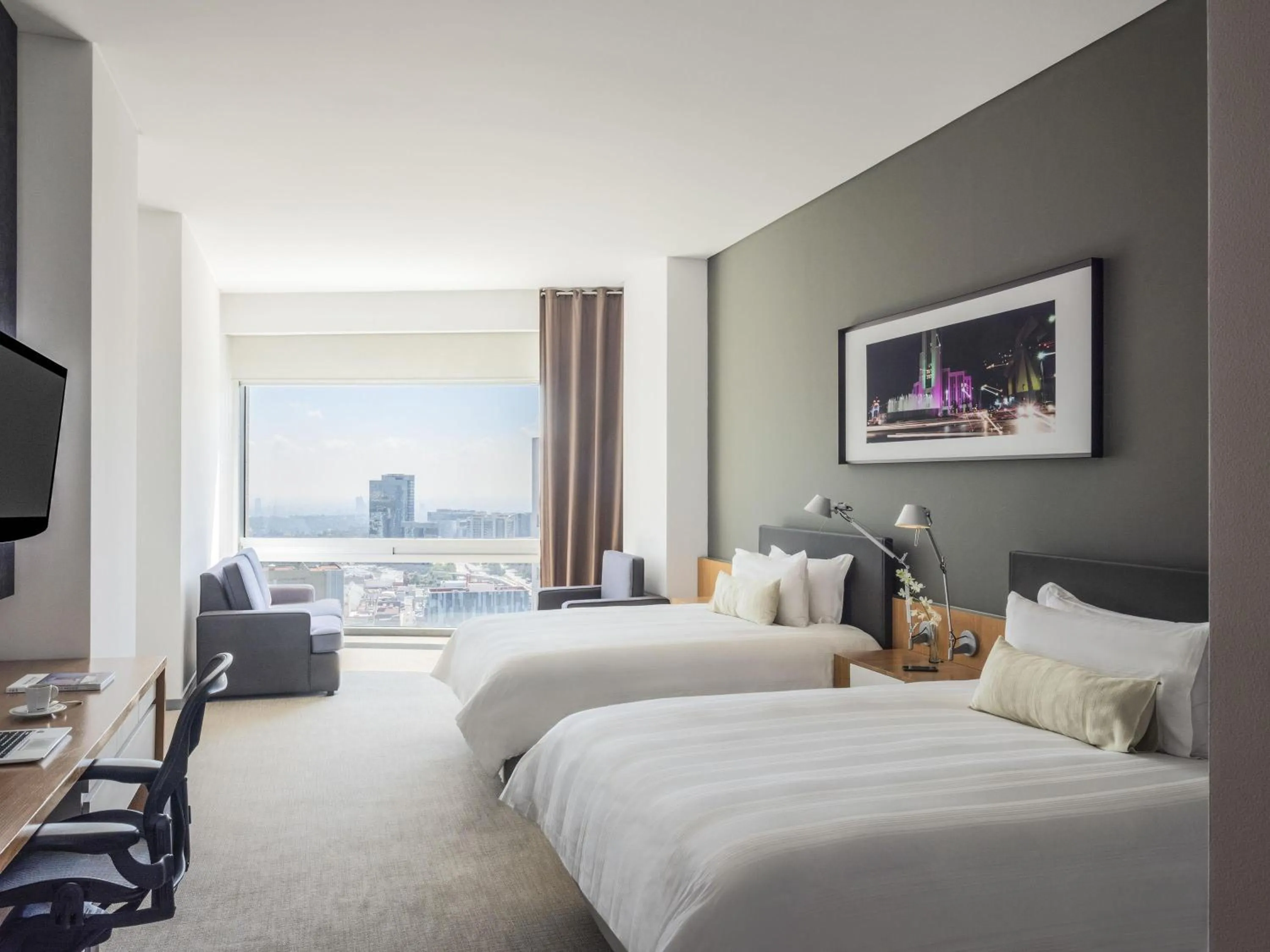 Bedroom, Bed in The Paragon Hotel Mexico Santa Fe By Accor