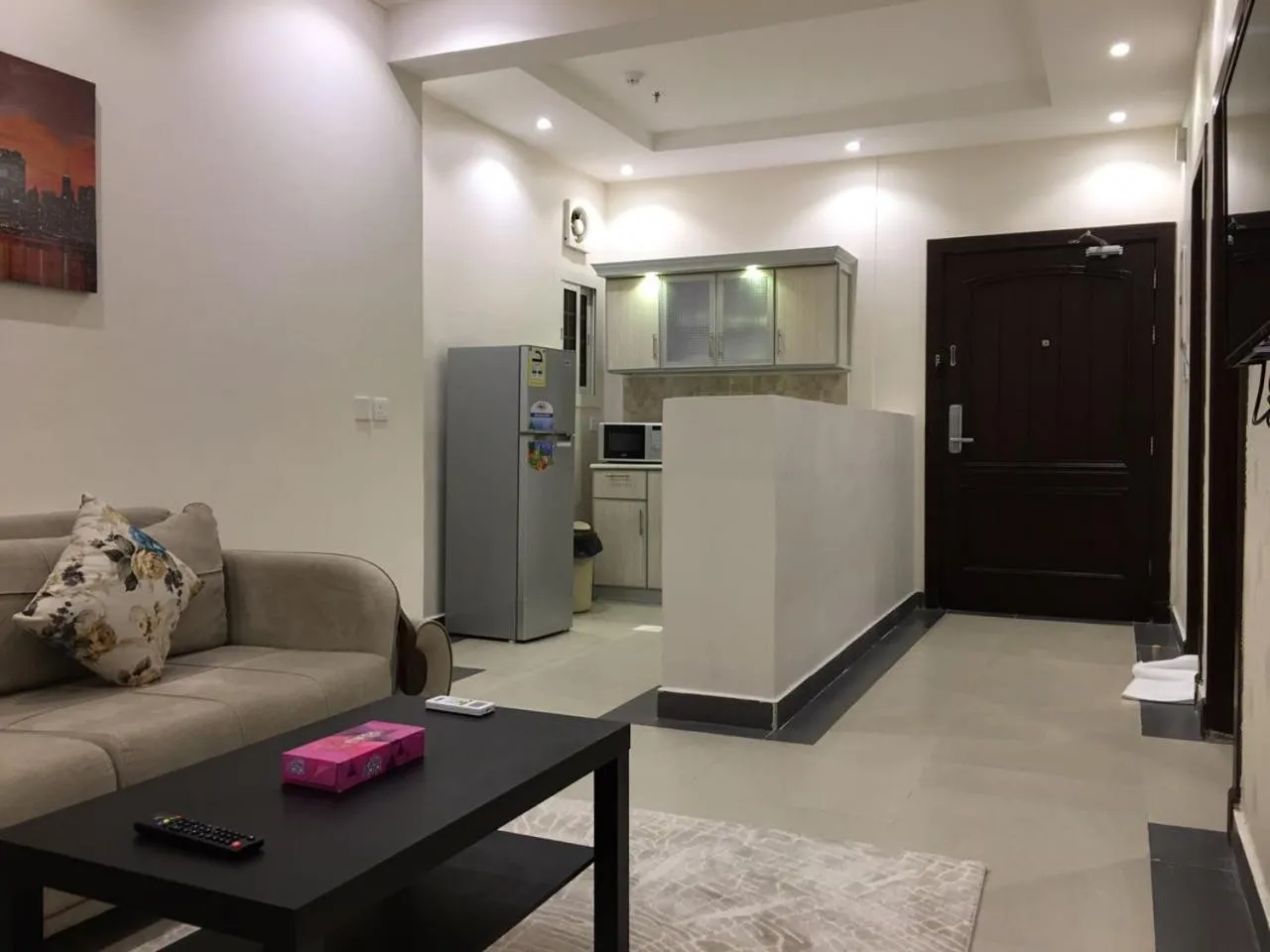 Seating area in Dior Inn serviced apartments