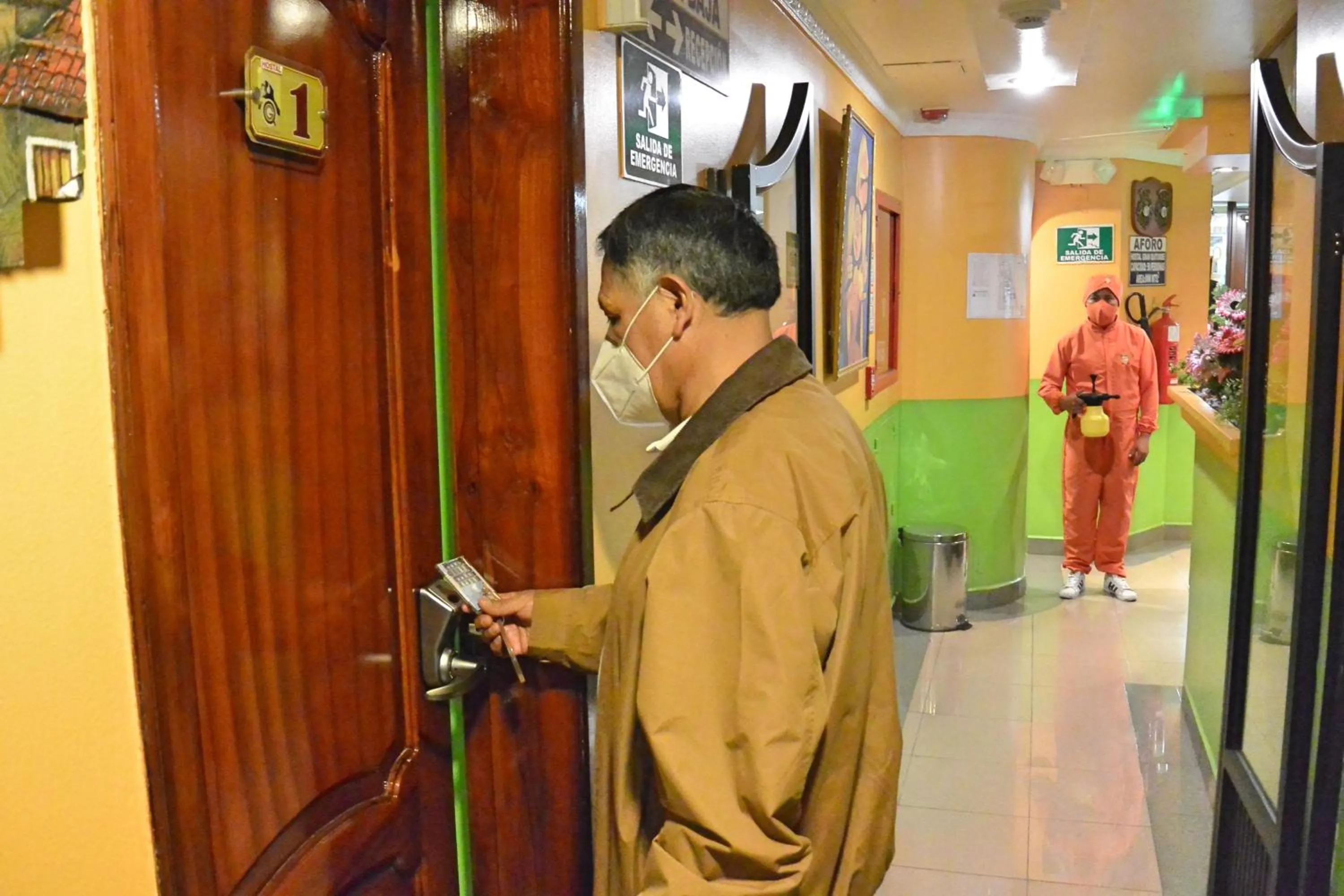 Decorative detail in Hotel Gran Quitumbe