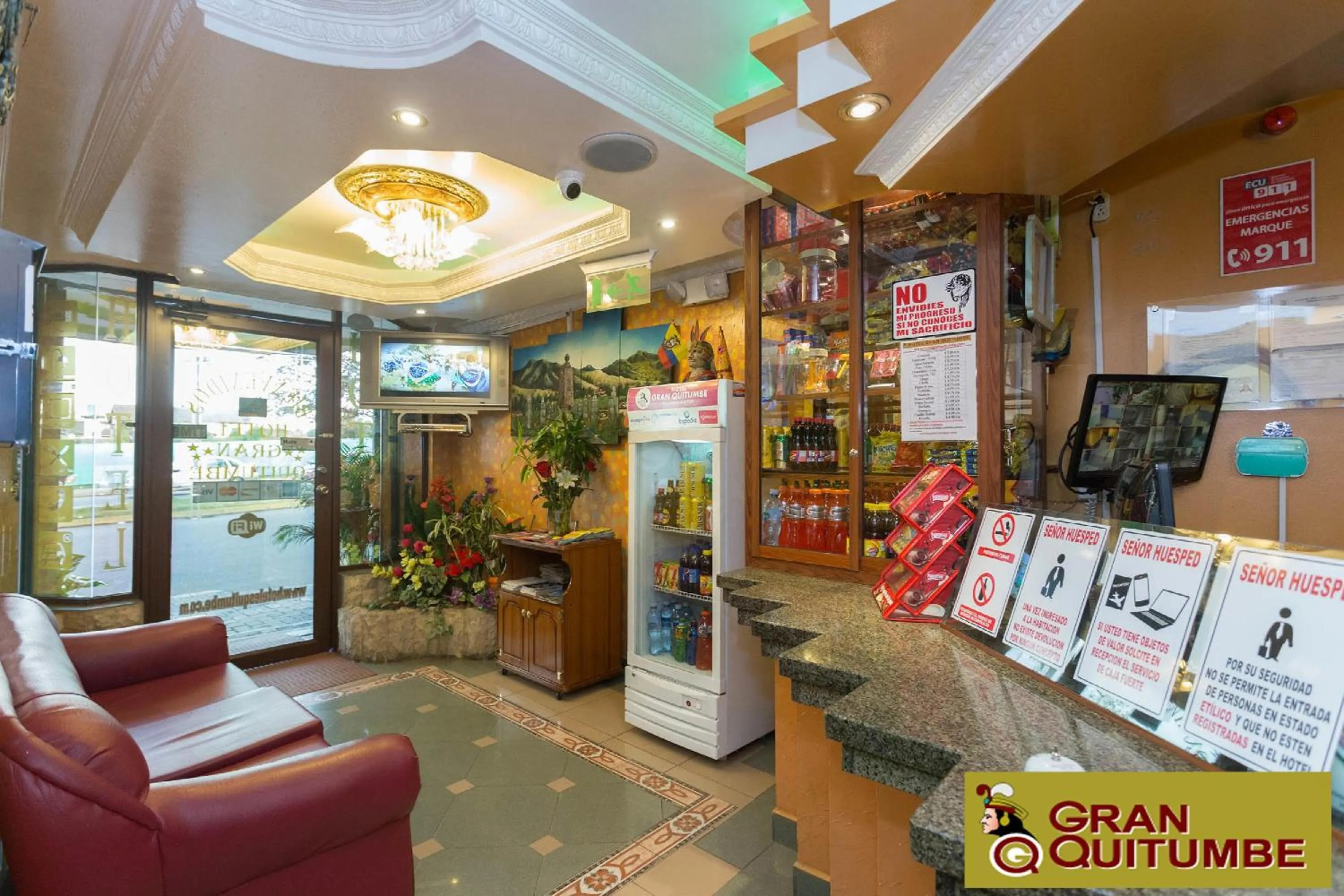 Lobby or reception in Hotel Gran Quitumbe