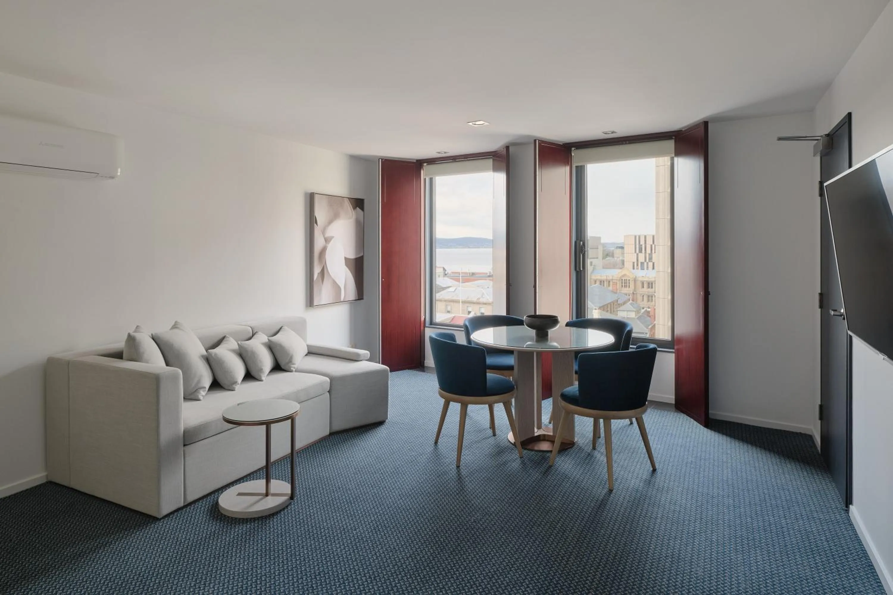 Living room in RACV Hobart Hotel