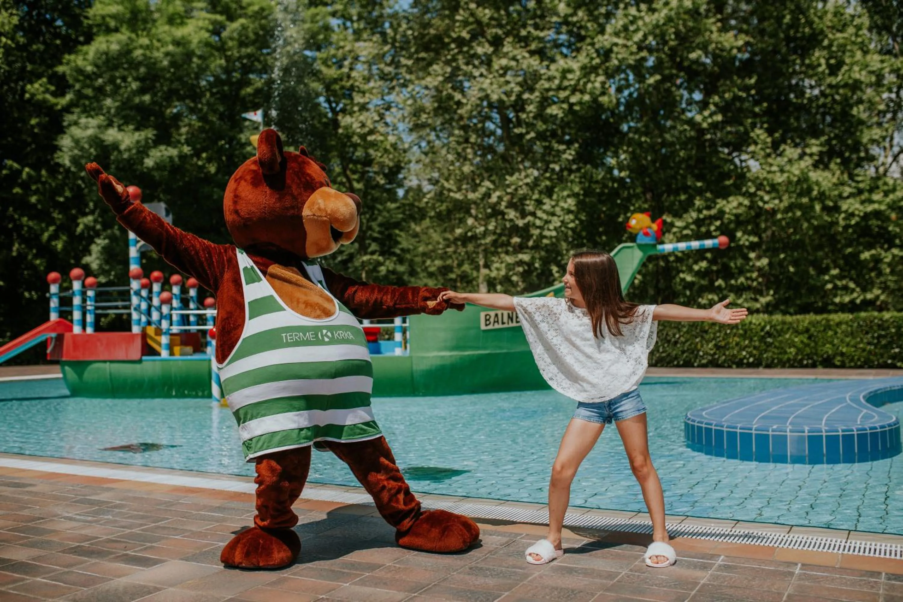 Swimming pool in Hotel Kristal - Terme Krka