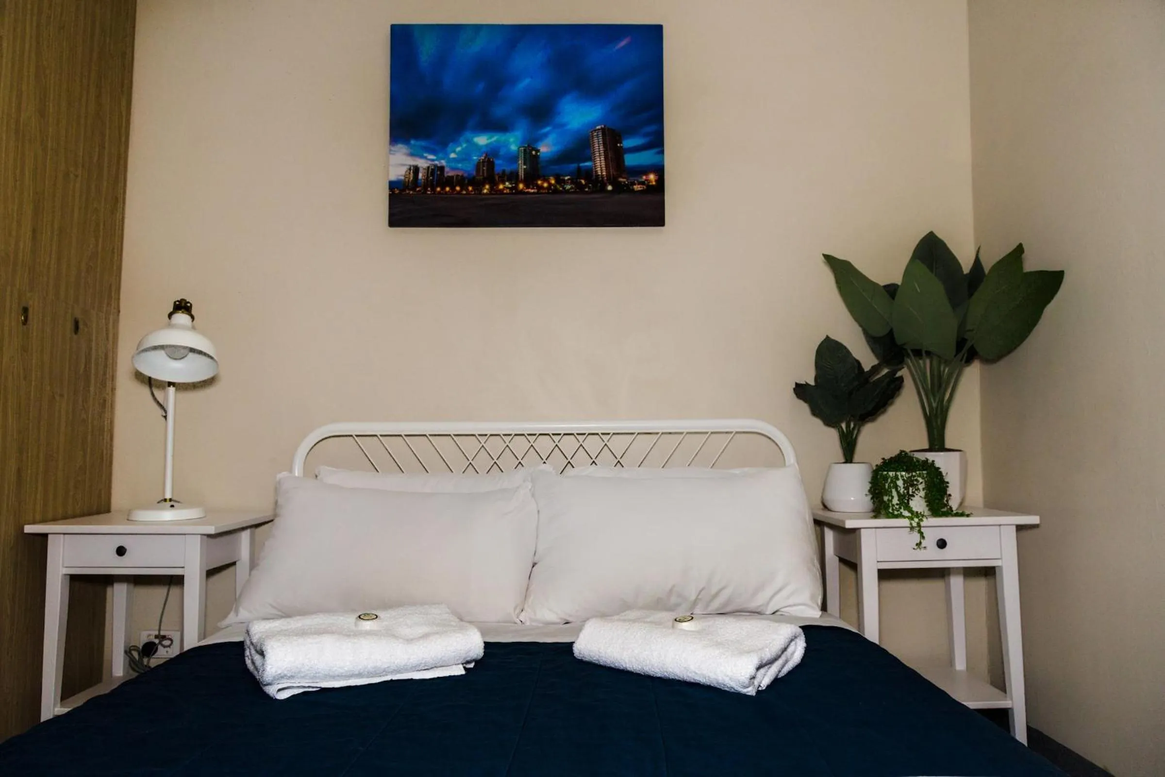 Bed in Coolangatta Sands Hotel