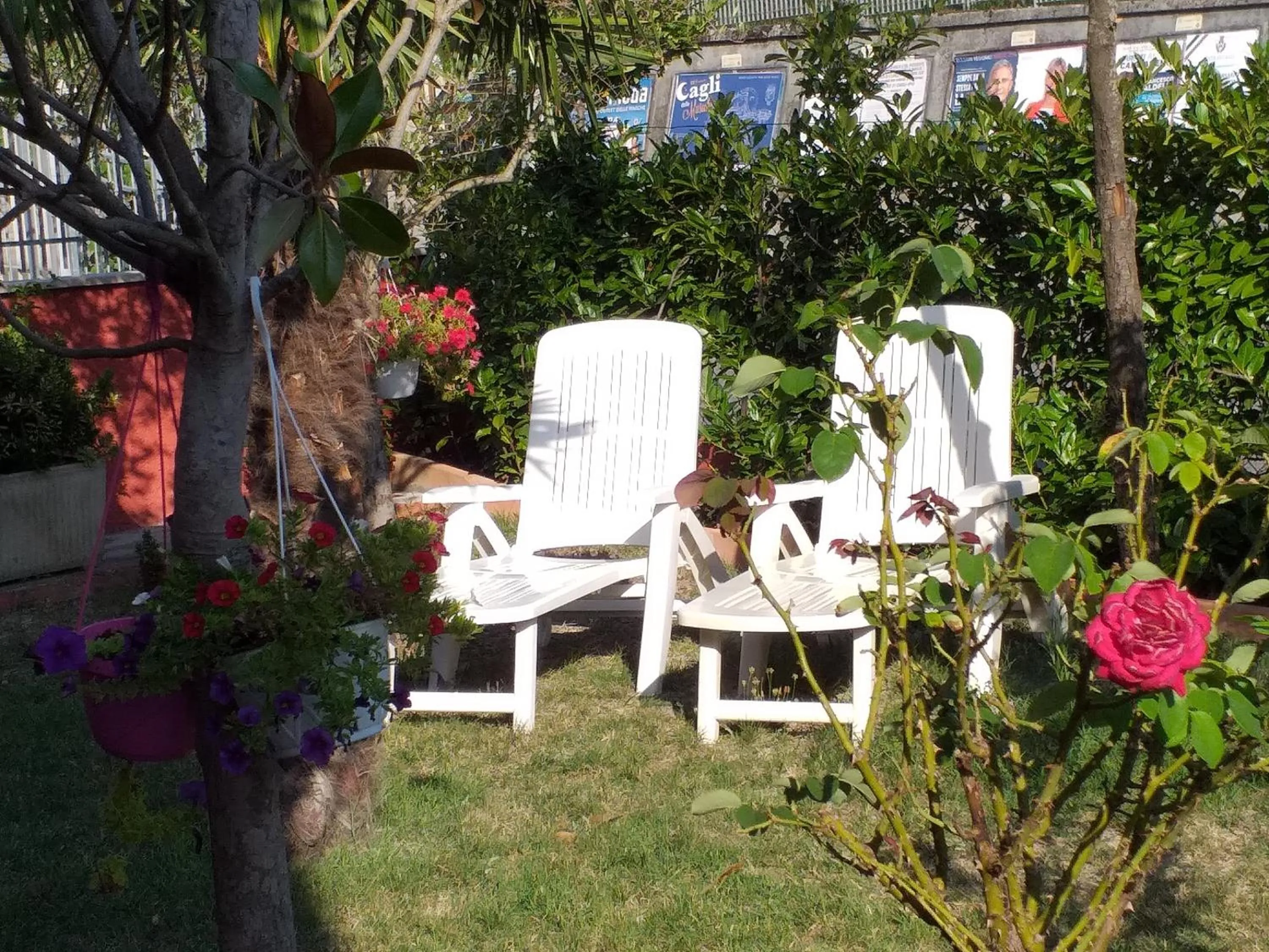 Garden in Bed & Breakfast La Rosa Rossa