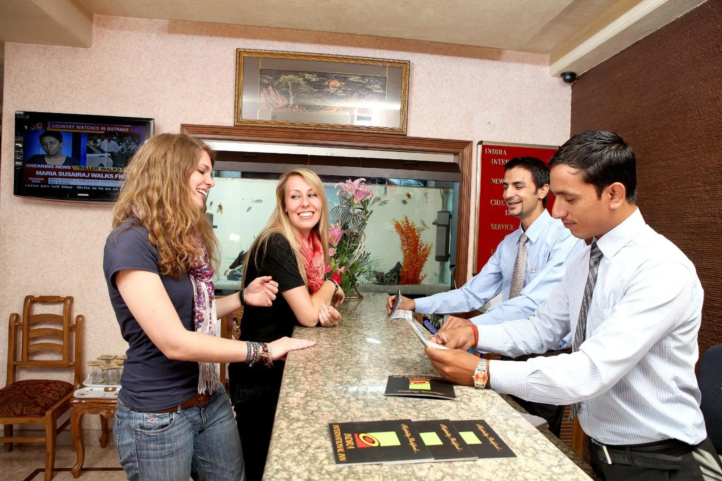 Facade/entrance in Indira International Inn