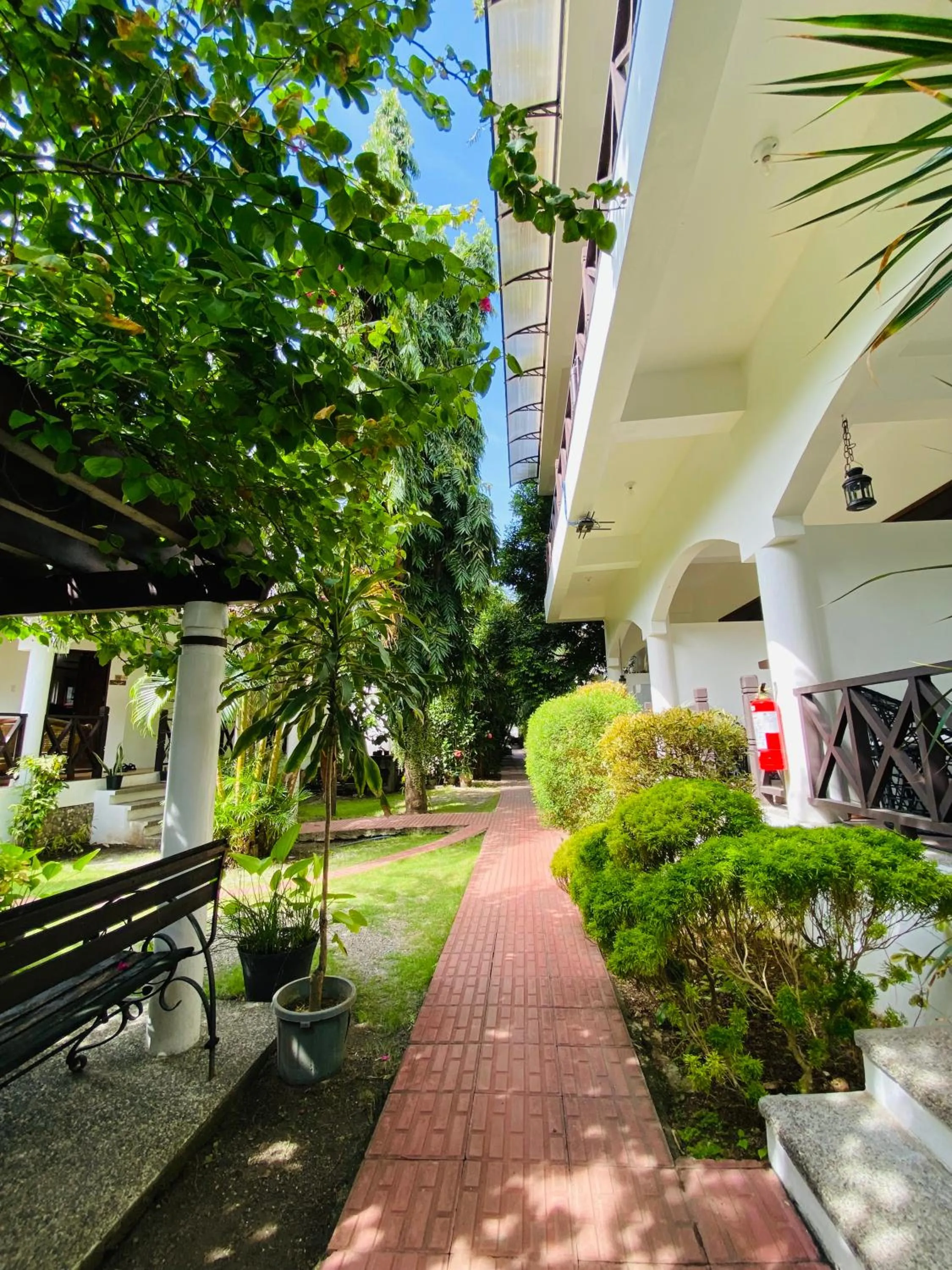 Garden view in Nirvana Beach Resort