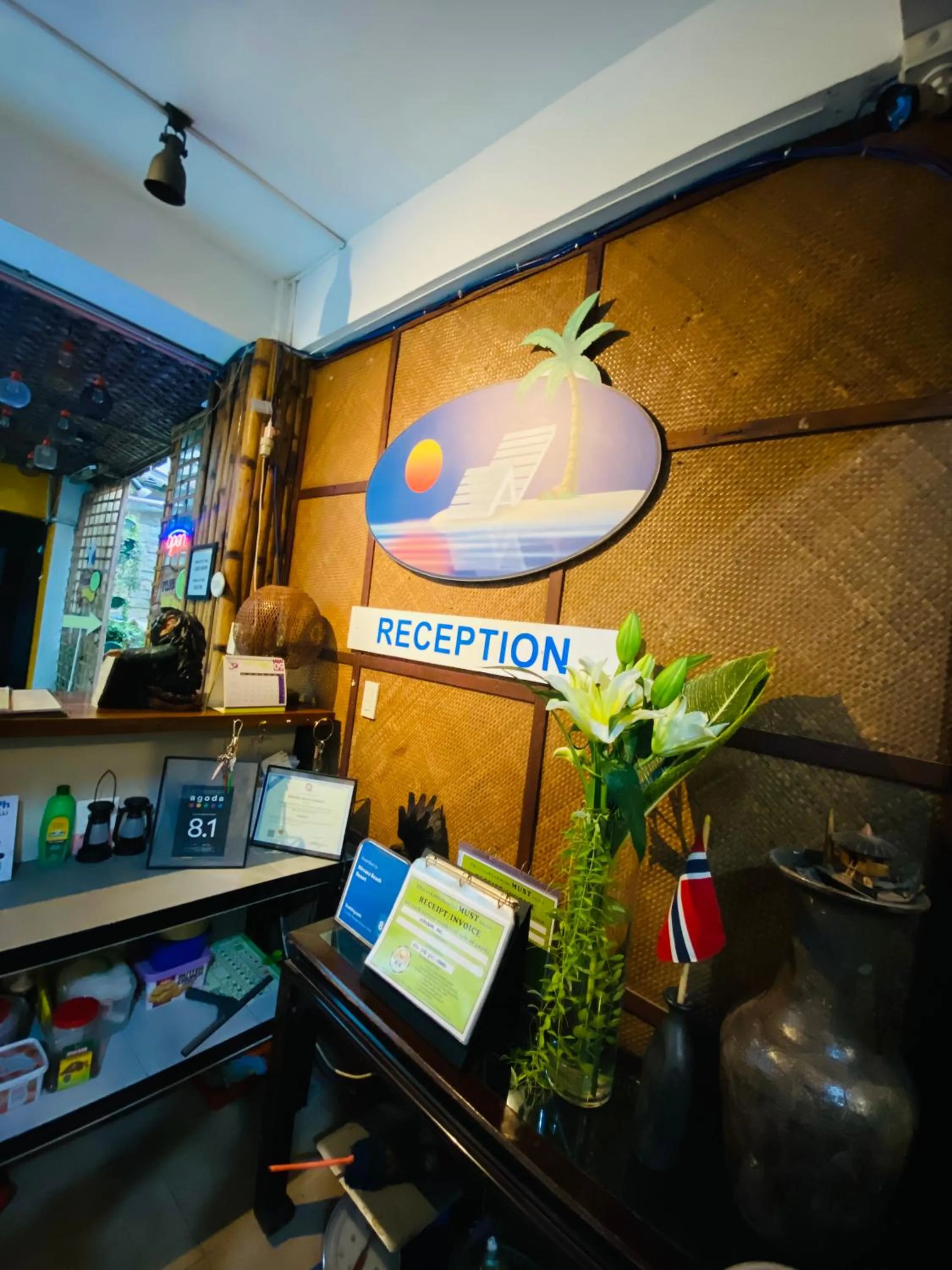 Lobby or reception in Nirvana Beach Resort