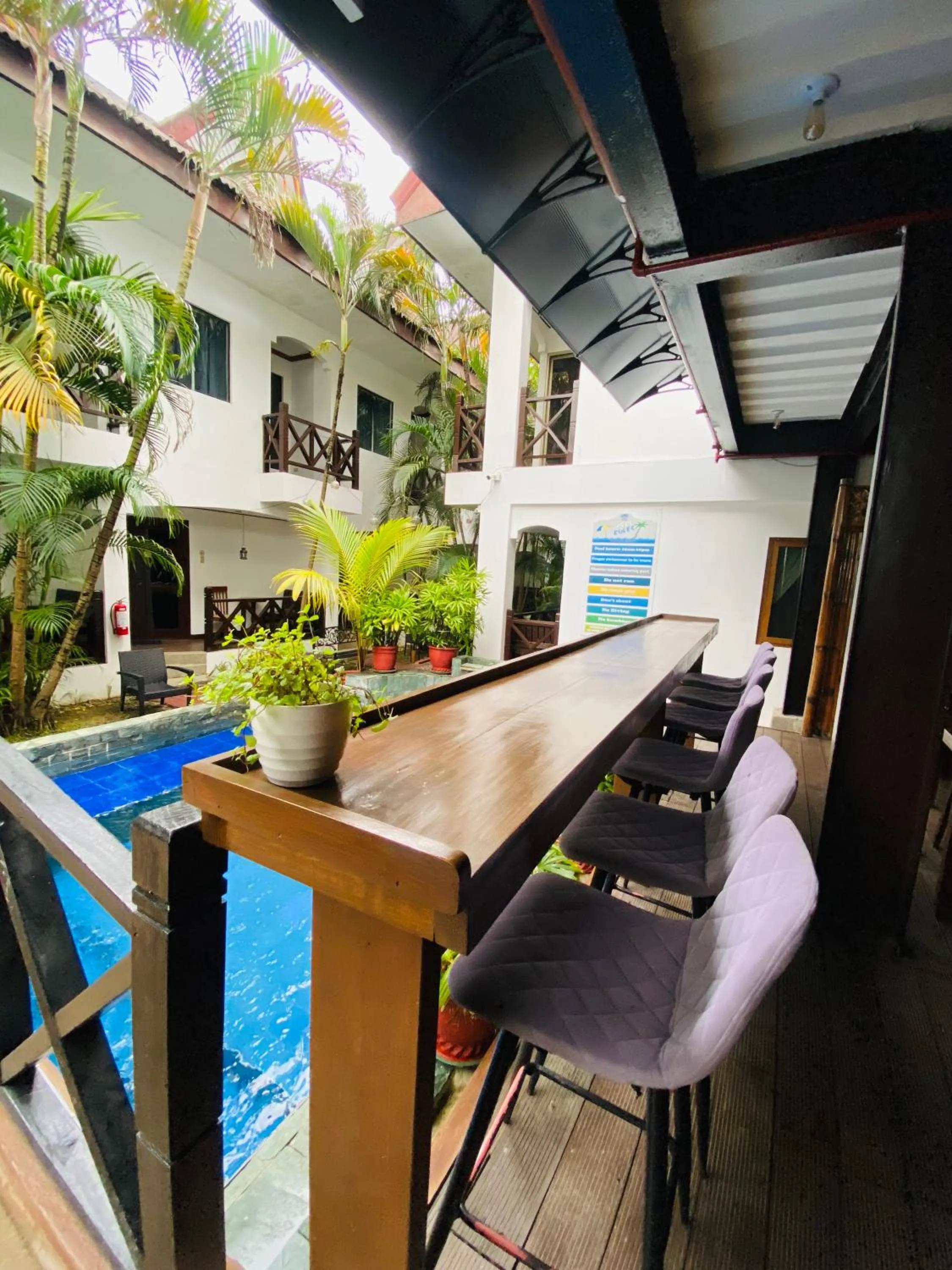 Pool view in Nirvana Beach Resort