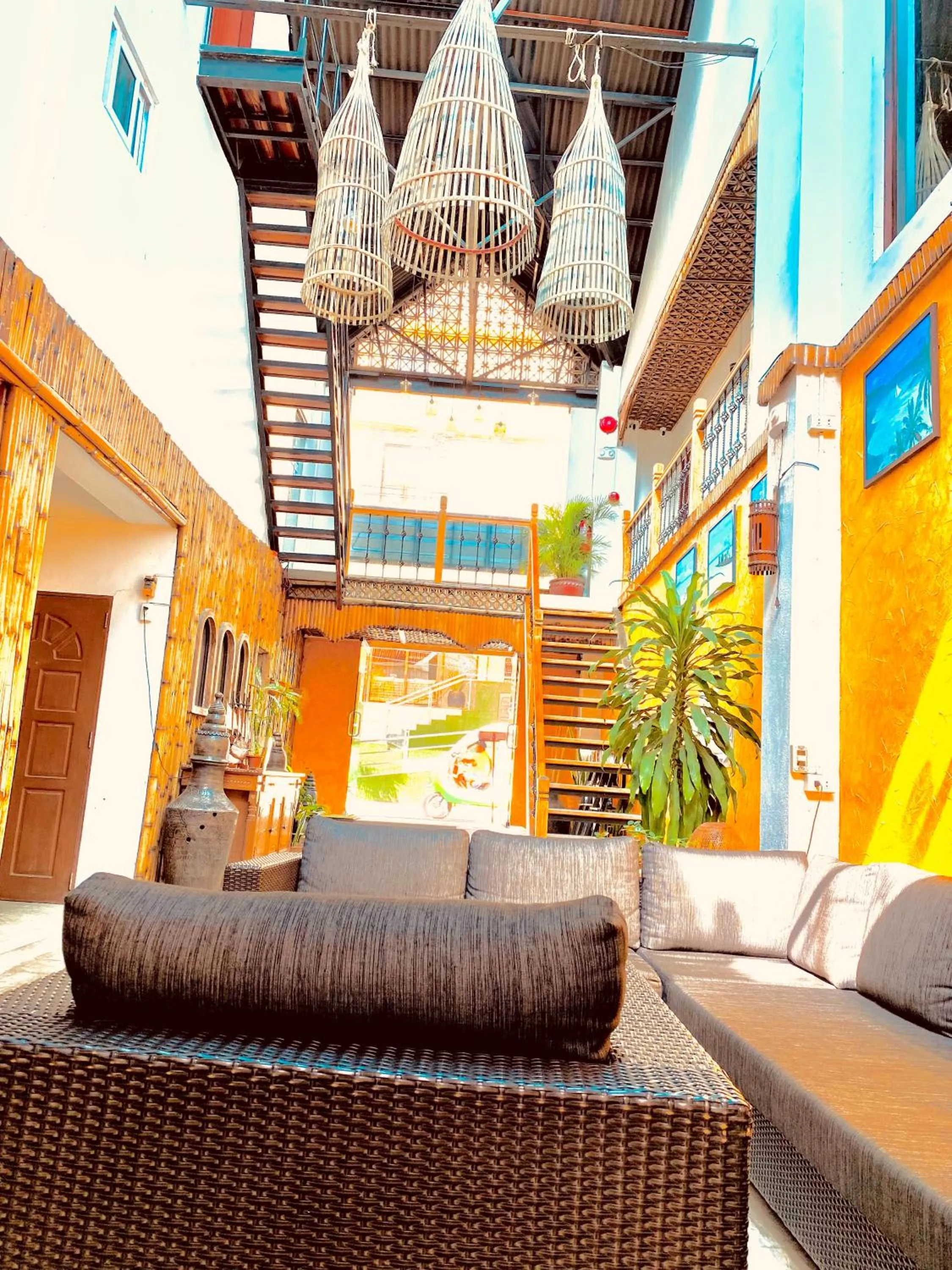 Seating area in Nirvana Beach Resort