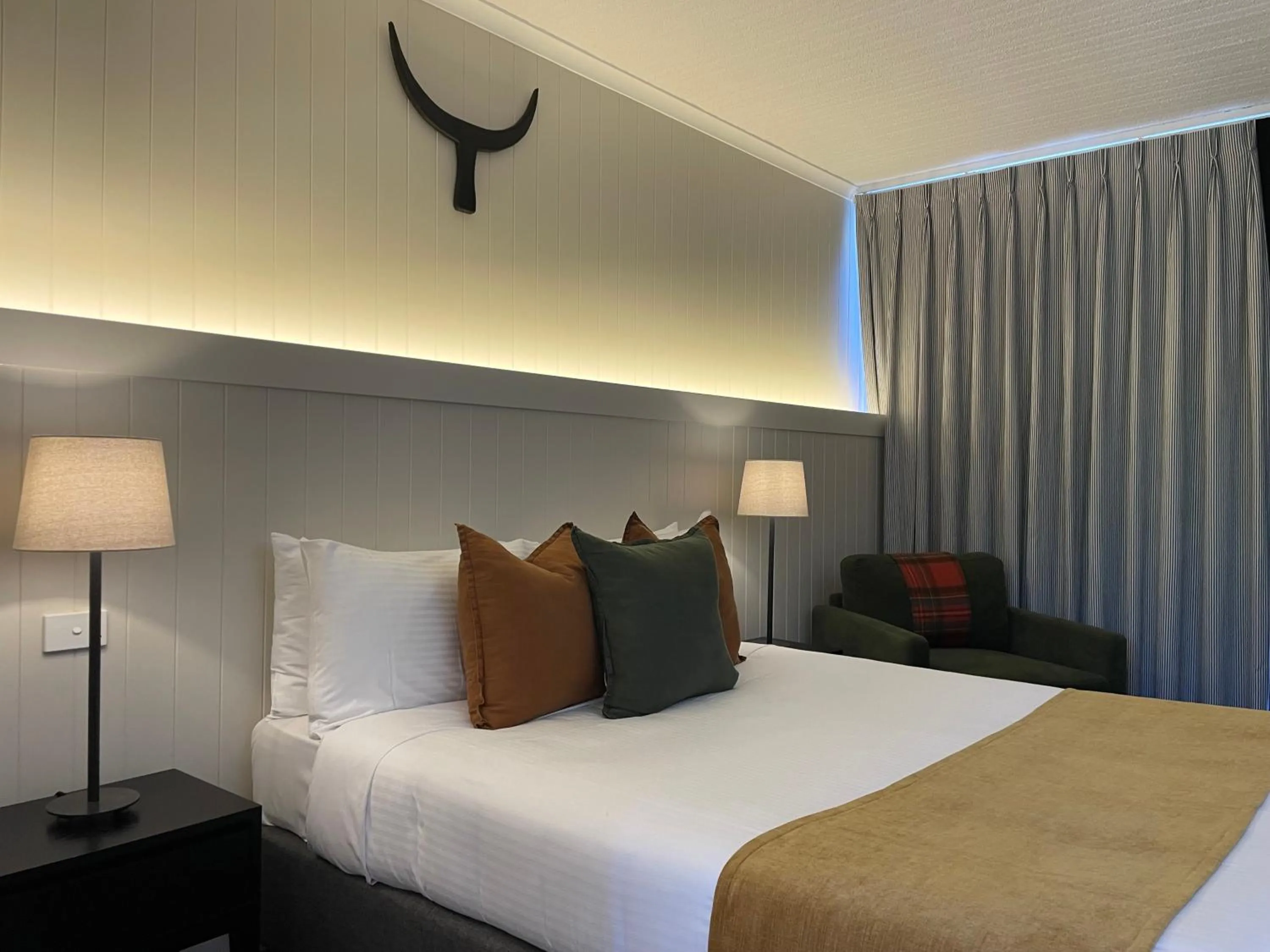 Bed in The Black Bull Motel