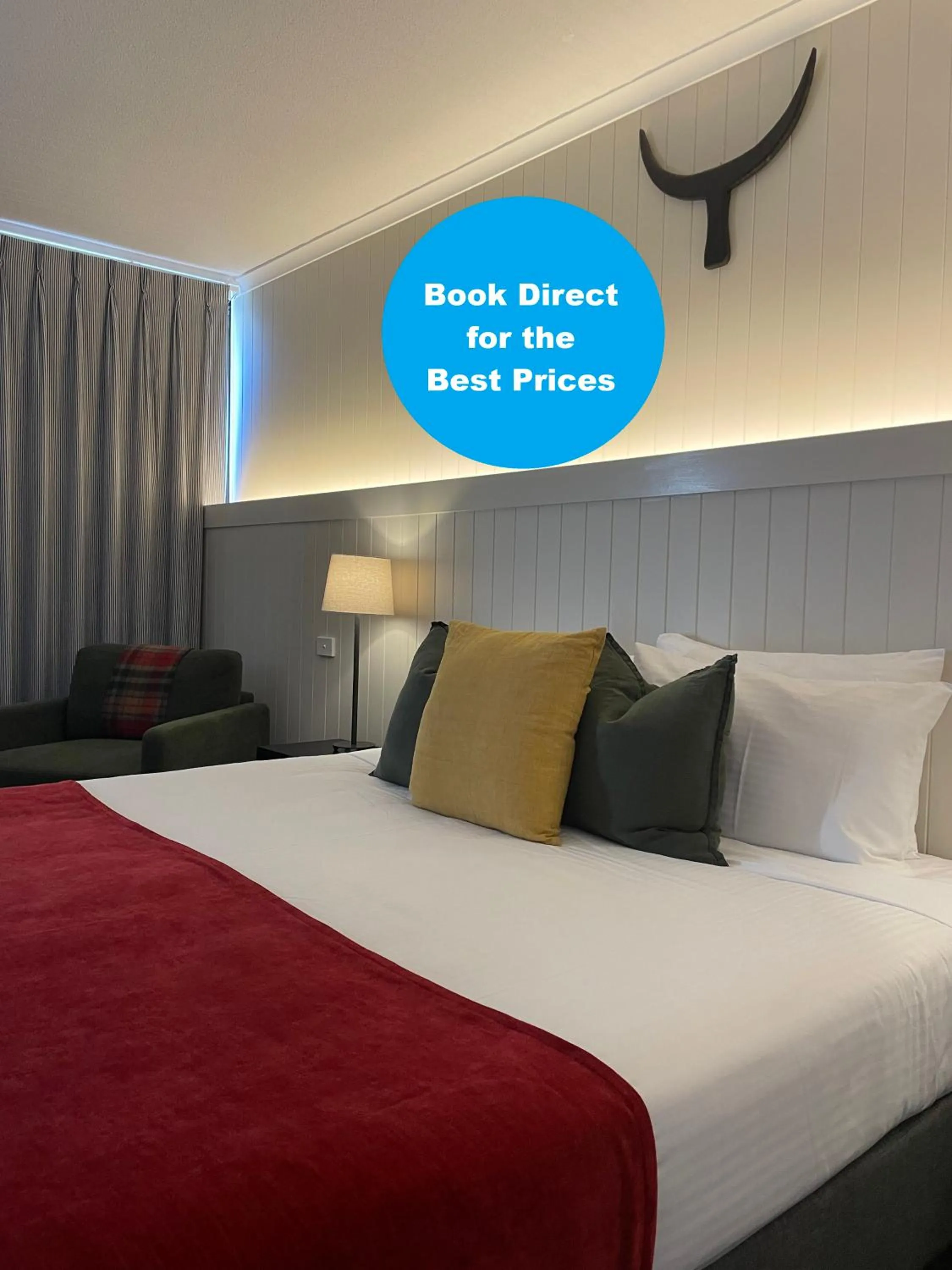 Bed in The Black Bull Motel