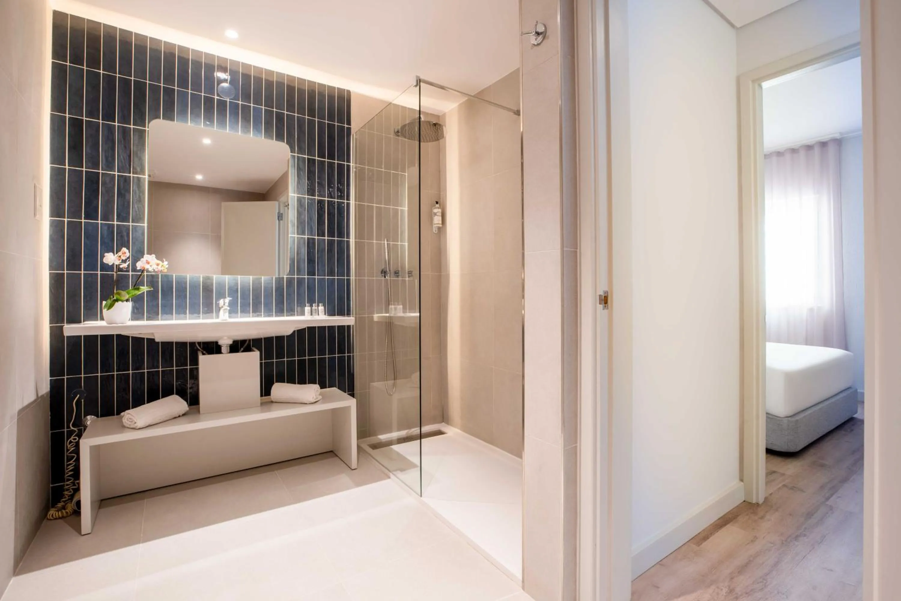 Bathroom, Bed in Aqualuz Lagos by The Editory
