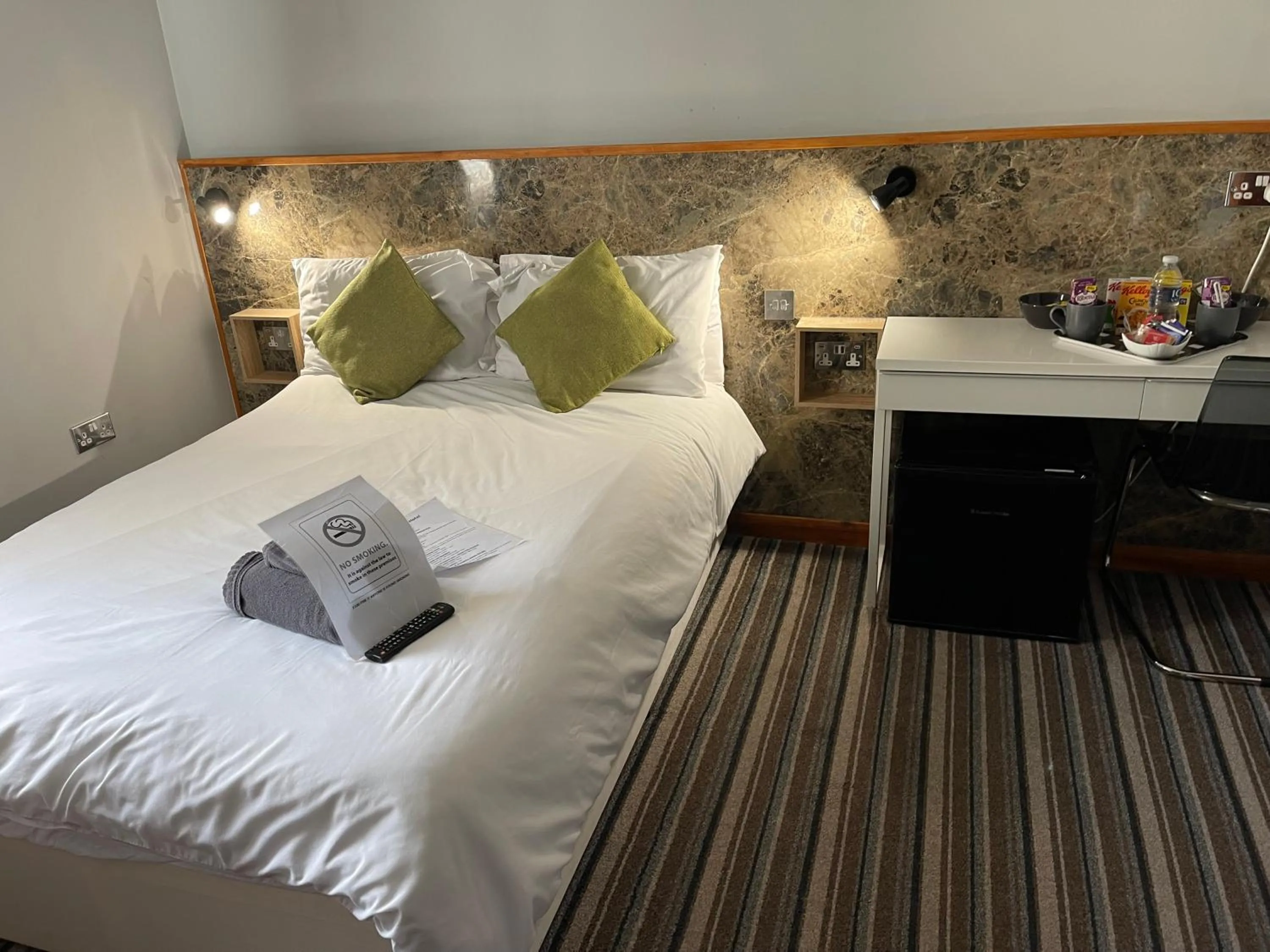 Bed in The Six Bells Hotel