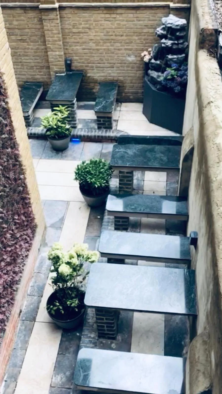 Patio in The Six Bells Hotel