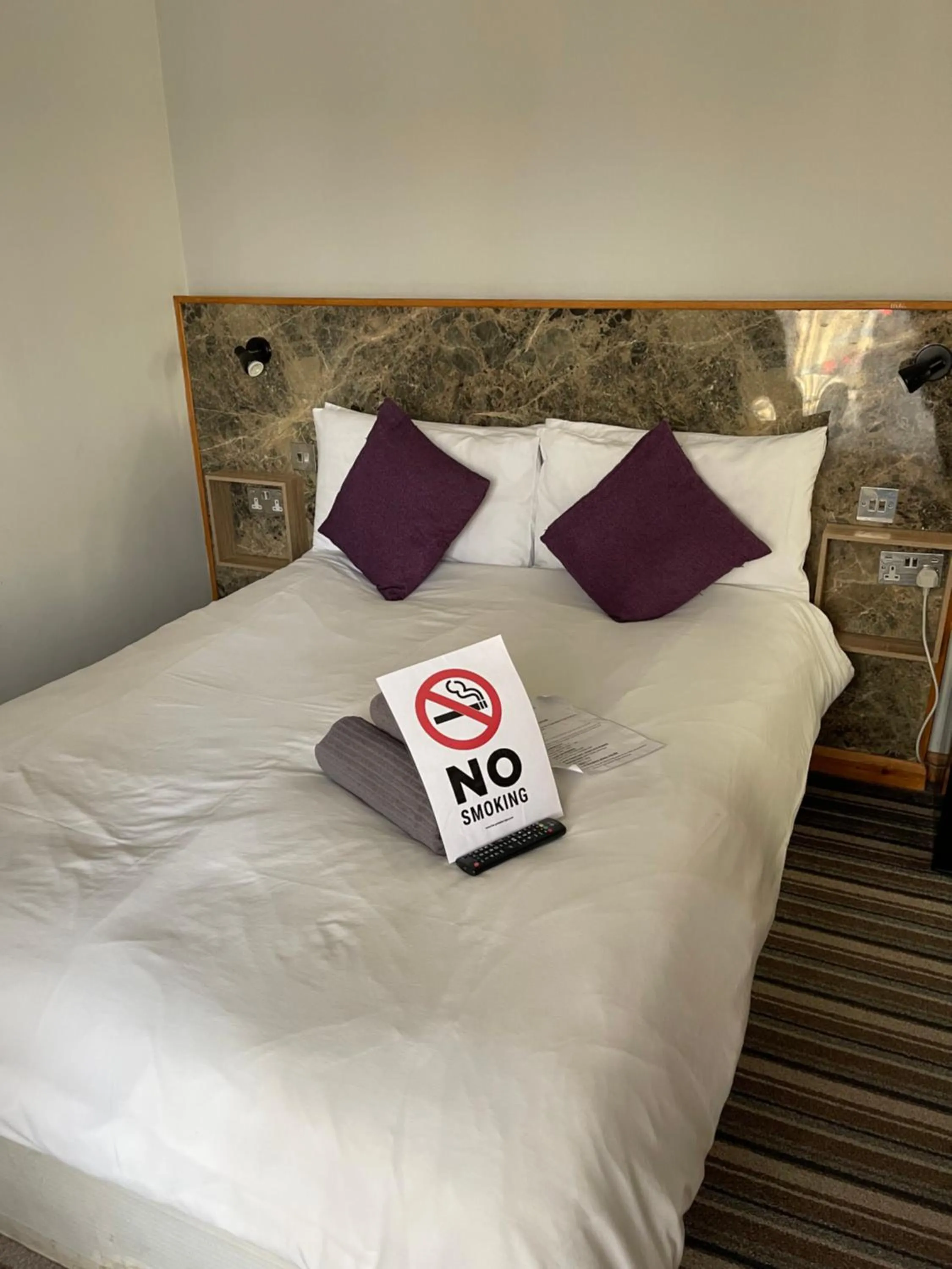 Bed in The Six Bells Hotel