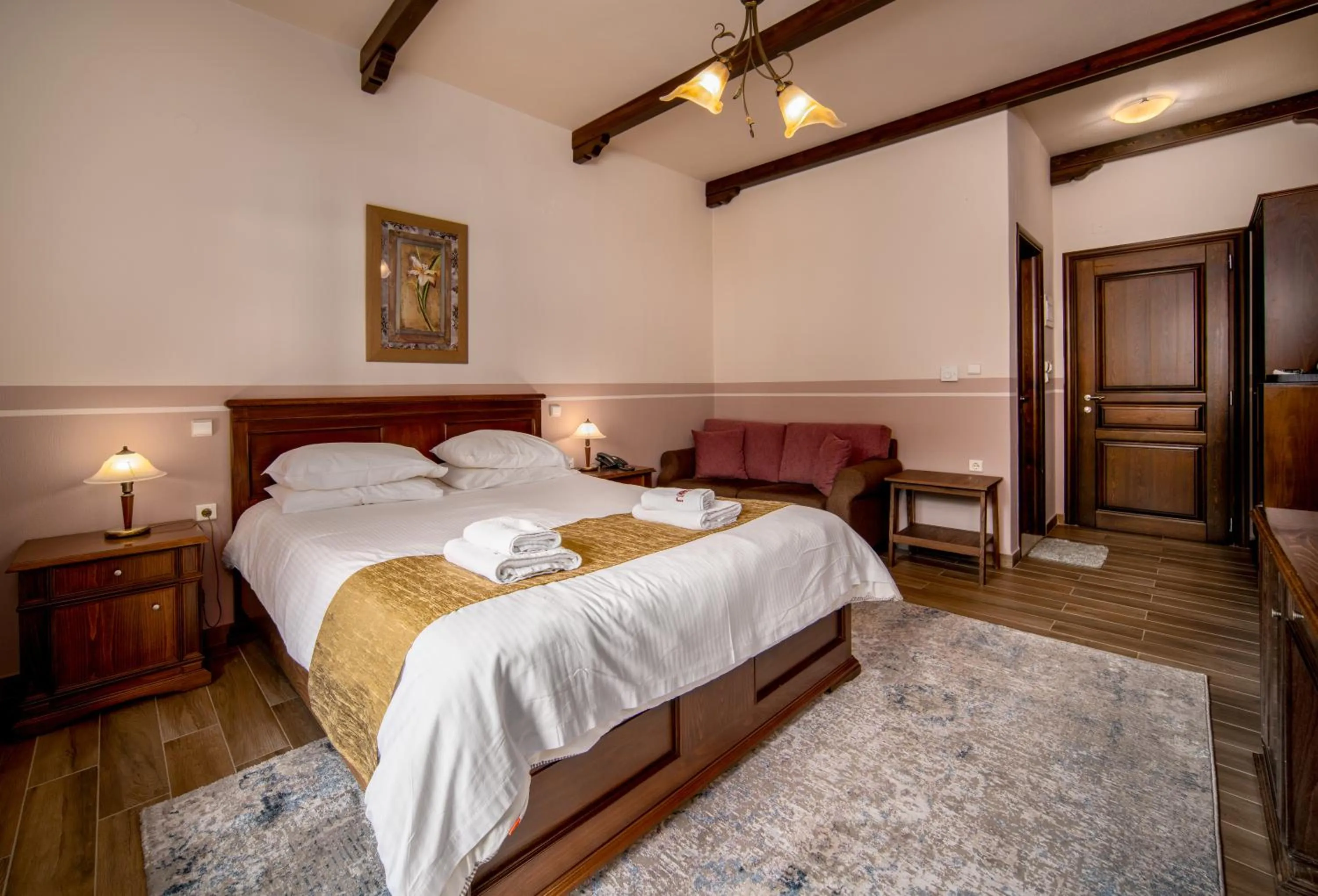 Bedroom, Bed in Hotel Giamandes