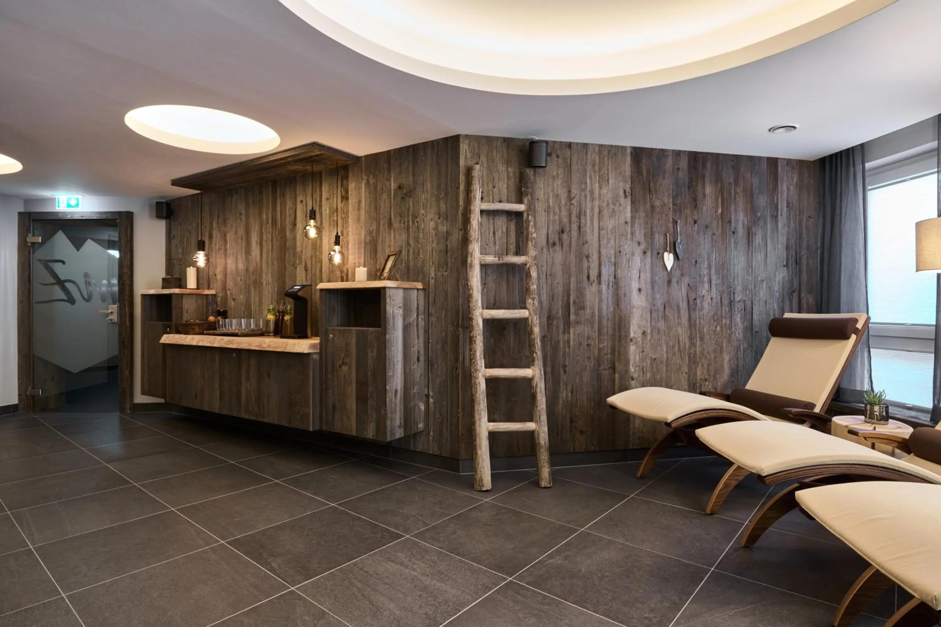 Sauna in meiZeit Lodge